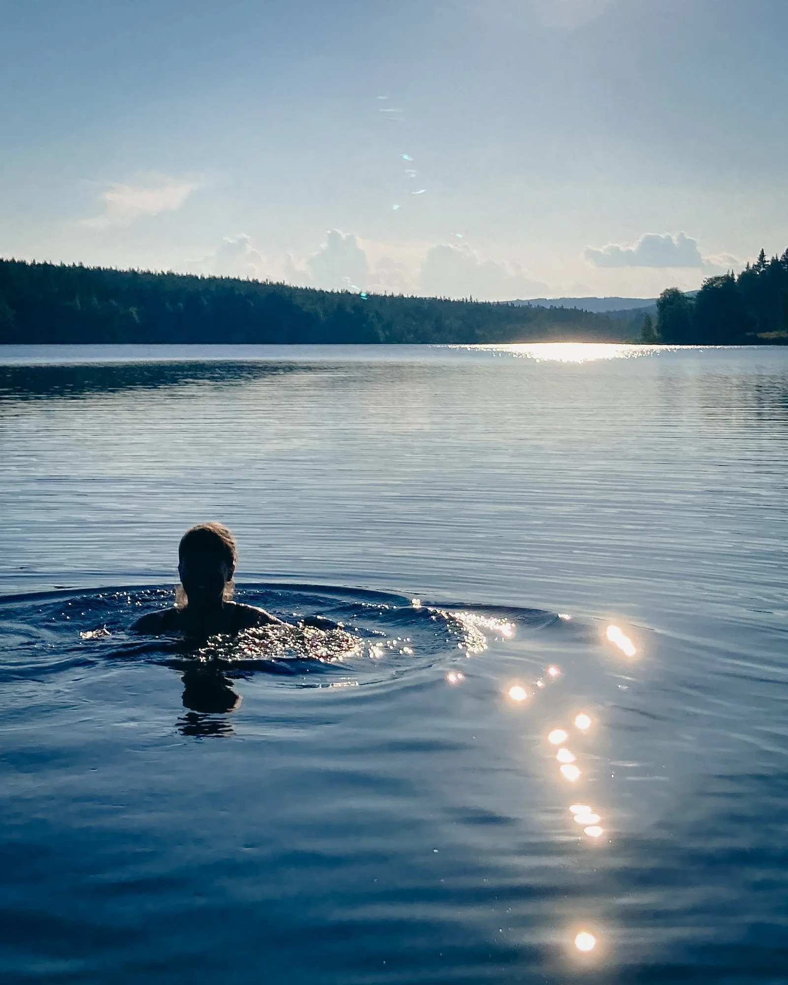 Evening swimming in the many lakes around us. The water is perfect now, after the warm weeks we had!

Warm regards from &Aring;mot!

 #eveningswim #slowliving #stillebensweden #boutiquehotel #slowtravel