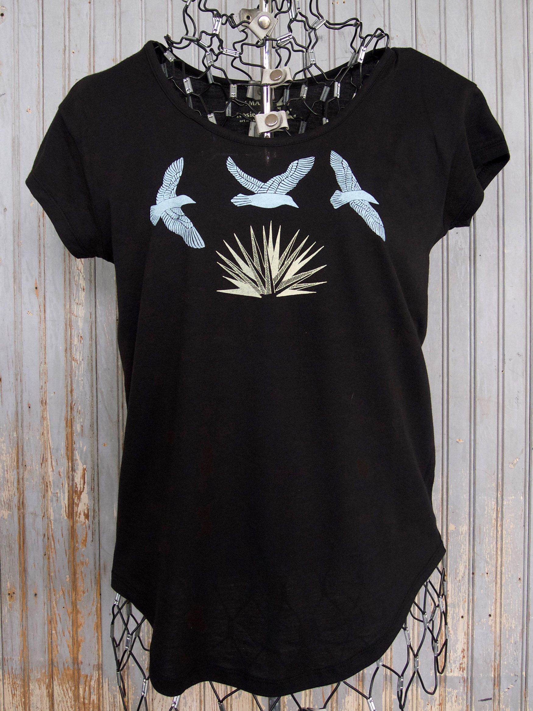 Yucca And Ravens Women's T-Shirt — Rosie Carter art and hand printing