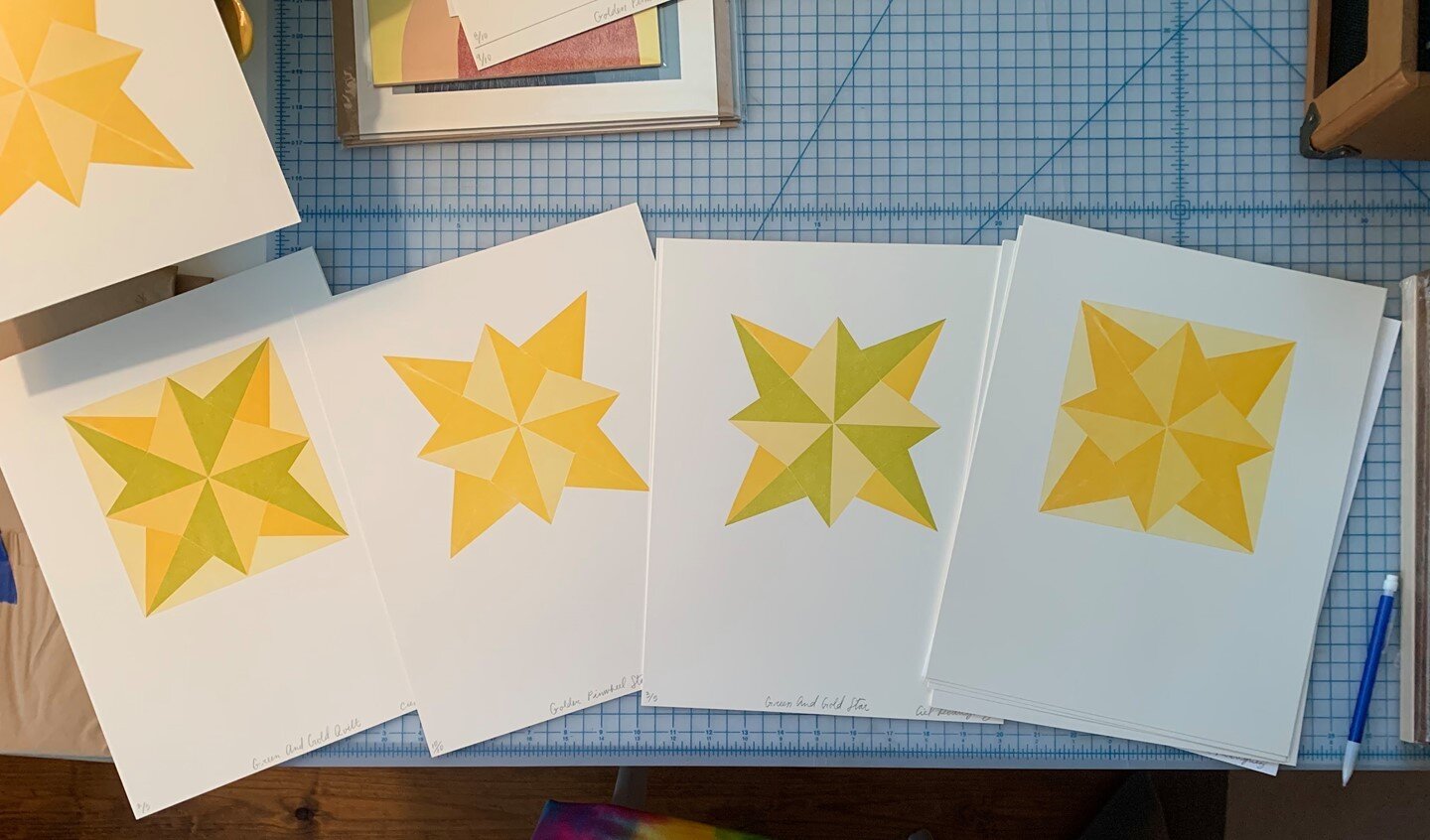 New! Limited edition pinwheel barn quilt prints by Ciel Rodriguez are on our website. They make unusual gifts for the quilter or quilt-lover in your life! There's still time to receive it before Christmas (and maybe before the end of Hanukkah). (webs