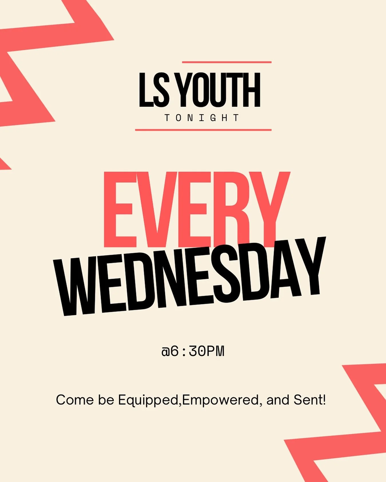 Come see us tonight!! We are in the Book of Mark and you don&rsquo;t want to miss it! Doors open at 6:30PM #lsyouth #youth #genz