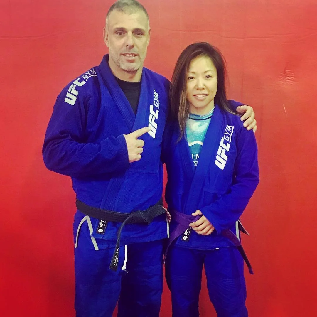 Received the purple belt on Nov 2017! Now teaching women&rsquo;s BJJ class on Monday and Wednesday at 6pm at UFC gym torrance. Try something new. Might change your life. So grateful for support from coaches and BJJ family🙏