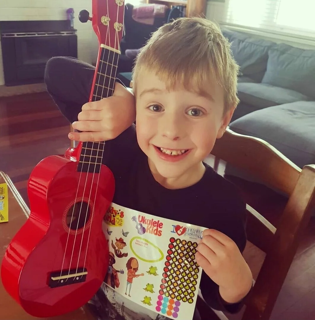 Harry with a new uke
