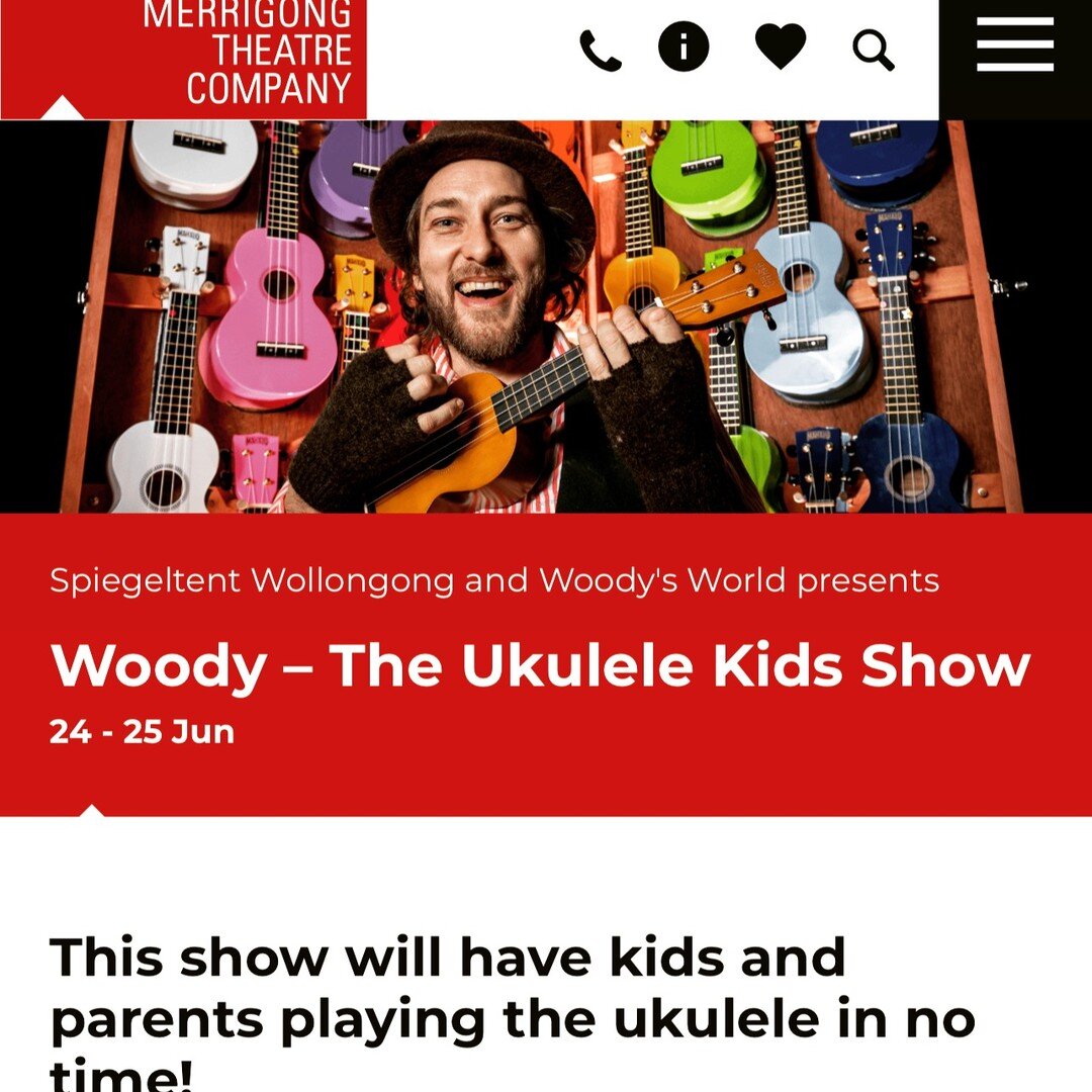 Very excited to announce that we will heading to the @spiegeltentwollongong for some Ukulele Kids Shows on the finale weekend - June 24/25.
This is part of the three-week season presented by the wonderful @merrigongtheatreco. Check out their full pro