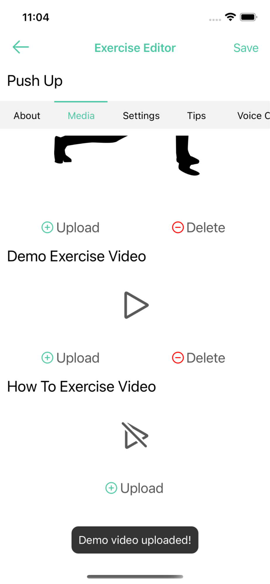 Your own demo and how-to videos for the custom exercise!
