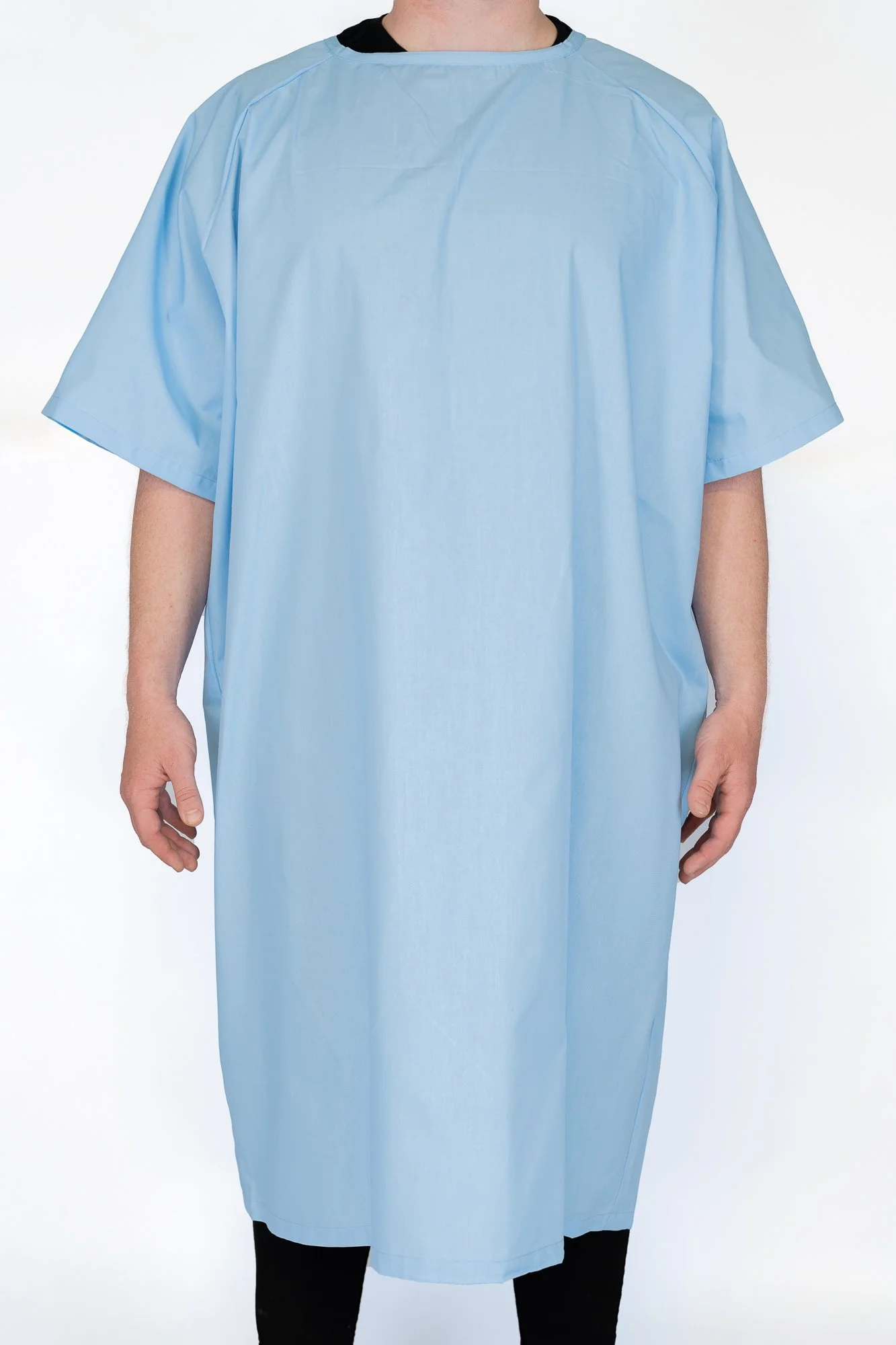 Patient Gowns Sky blue - Short Sleeves (Lowres).jpg