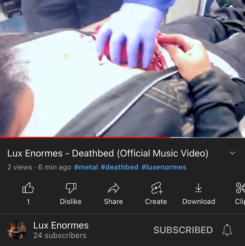 &lsquo;Deathbed&rsquo; is officially out now in all stores &amp; the Music Video is live on YouTube. It&rsquo;s been a long time coming, lot of suffering from eating fake blood. Help me, I&rsquo;m being forced to do this