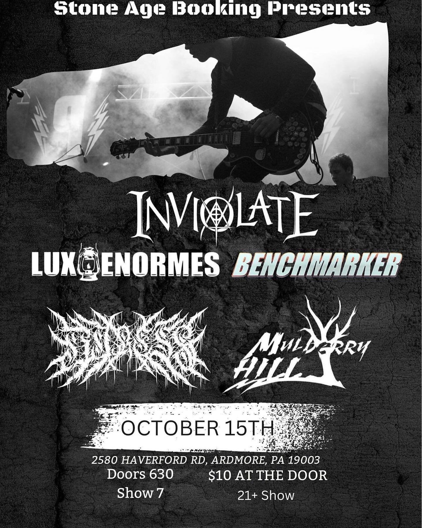 Our show in At The Nail is this Saturday! Next show after that is Nov. 5th in Salisbury Maryland