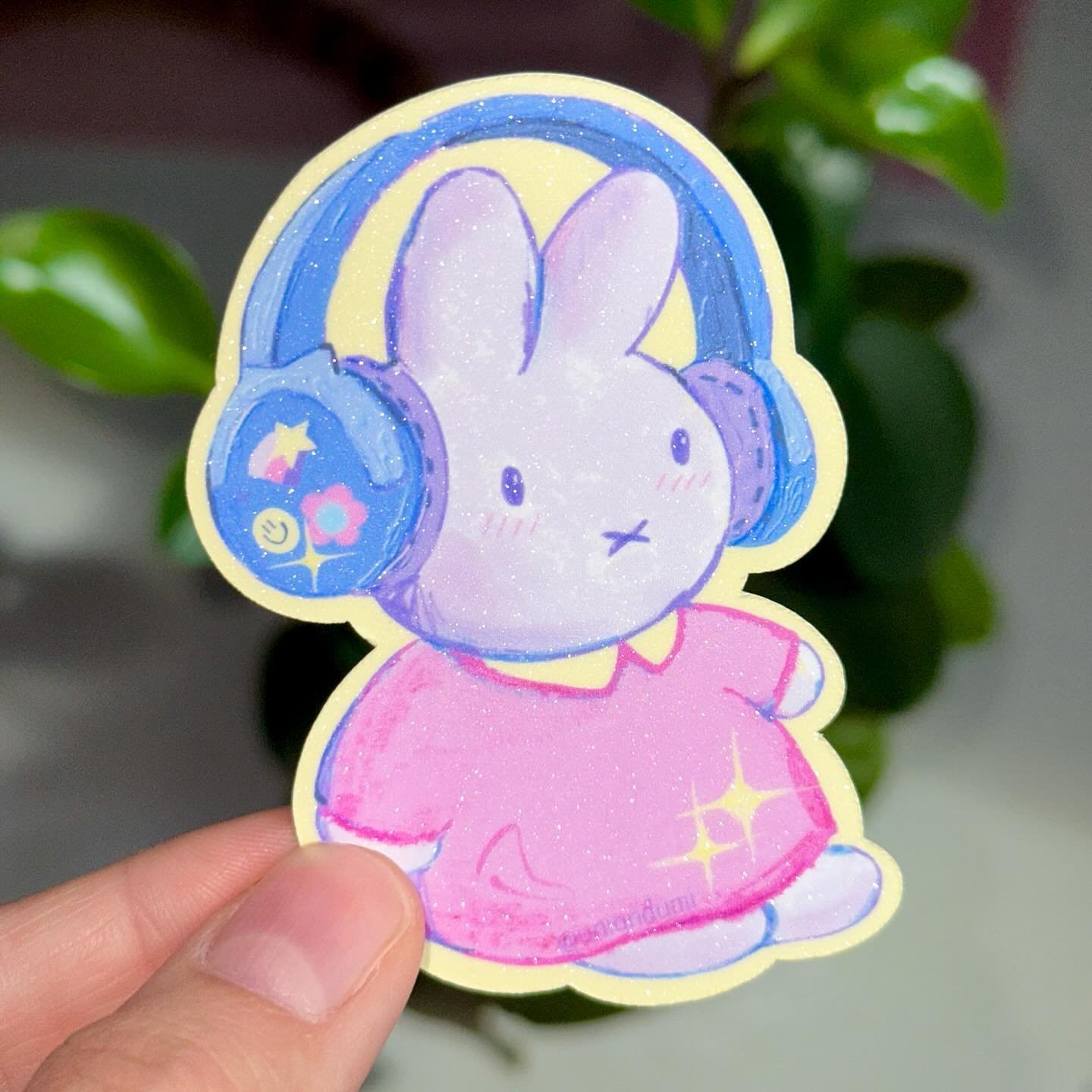 🩷The cutest Miffy stickers are here!!💙 I love how these turned out!💕 So sparkly! This sticker and a few other things are new items for the May Update this Friday. I&rsquo;m sick, so I&rsquo;ll be taking my time to get all these listings up! Just k