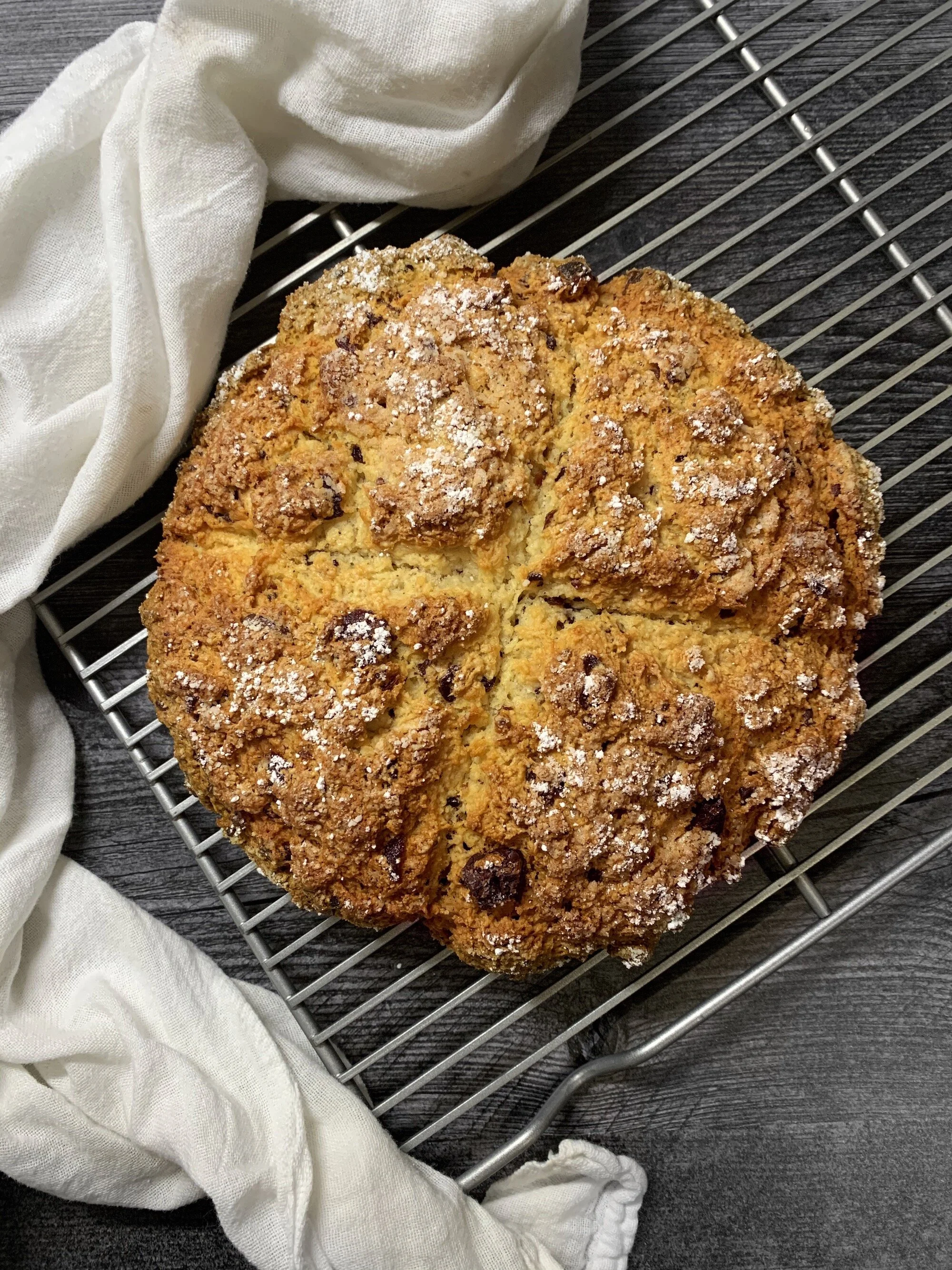 Irish Soda Bread with Chocolate and Cranberries