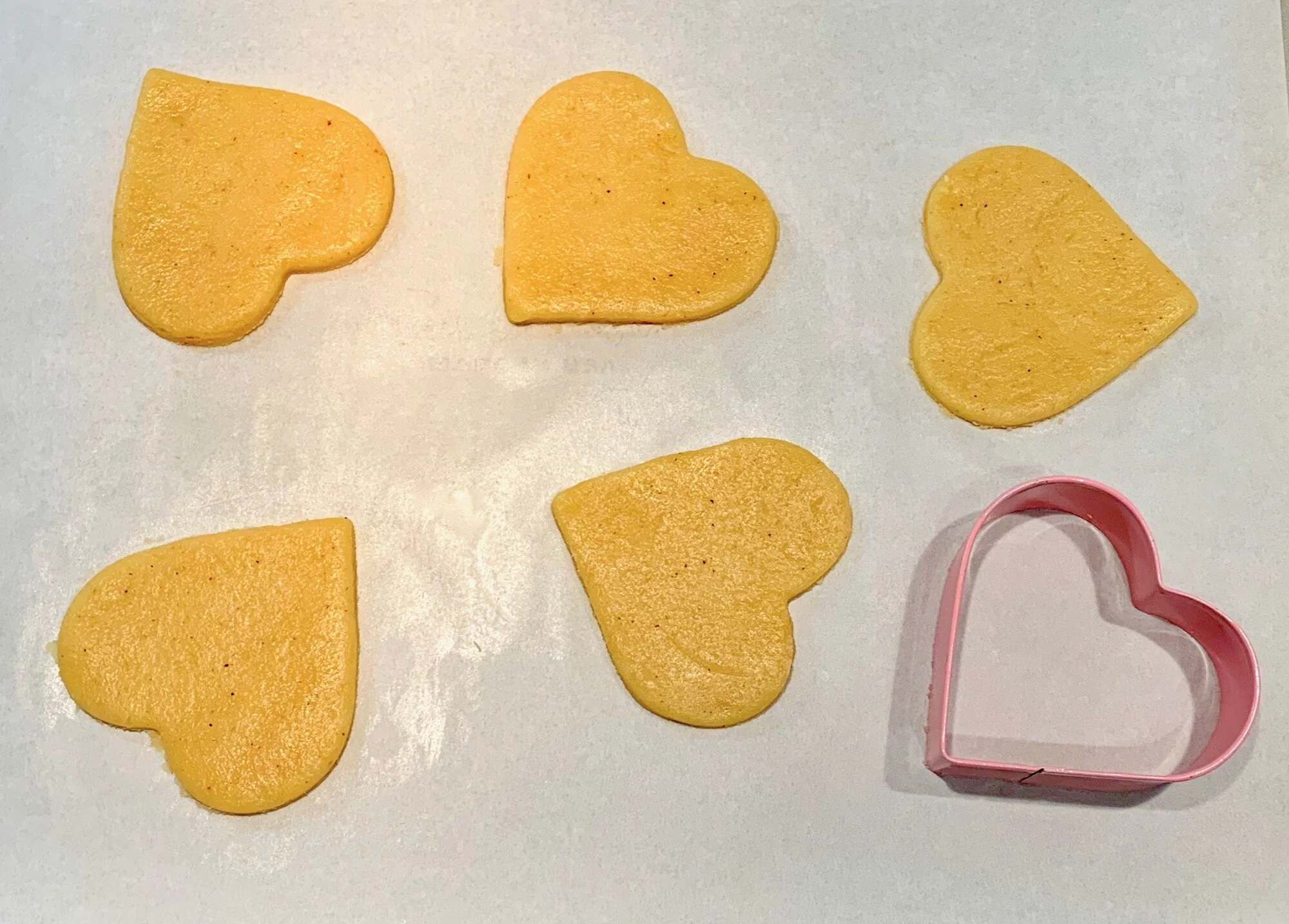 Use leftover shortcrust dough for excellent shortbread cookies. Or you could use it for a couple of Strawberry Tarts (see next post!)