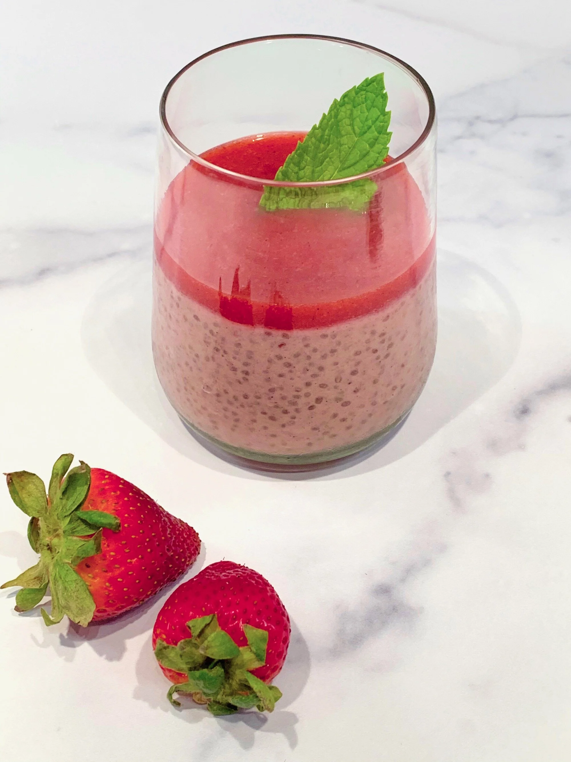 Strawberry Orange Chia Seed Pudding