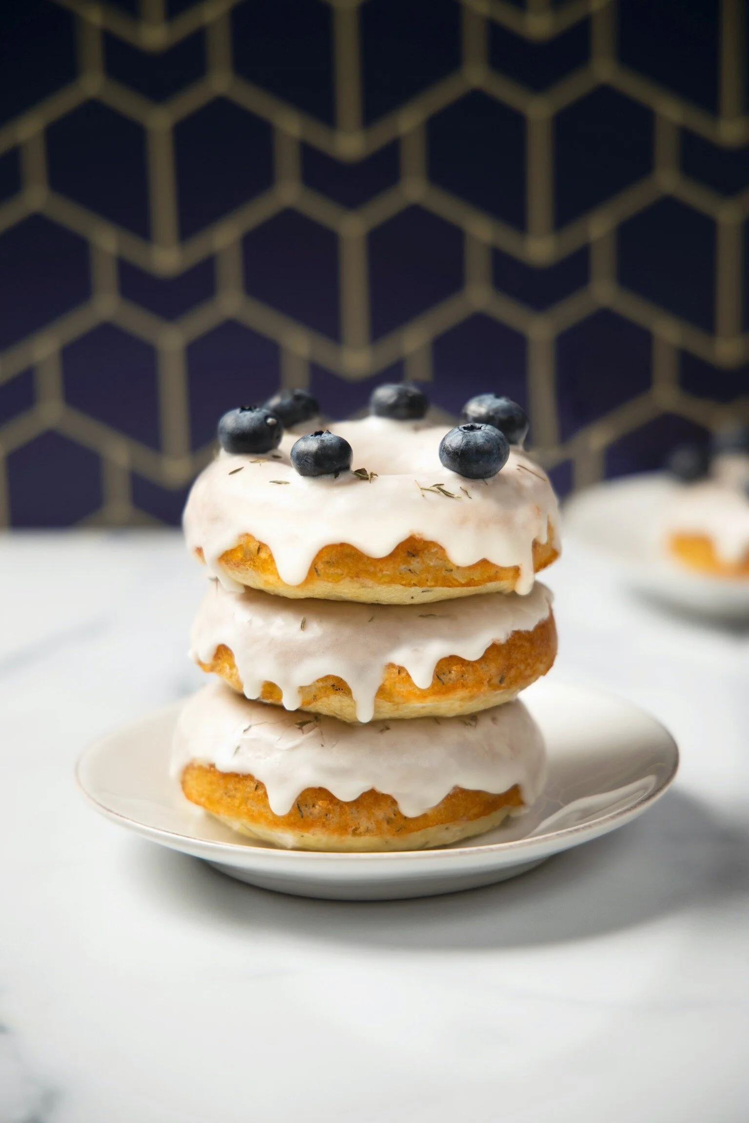Lemon Thyme Baked Doughnuts