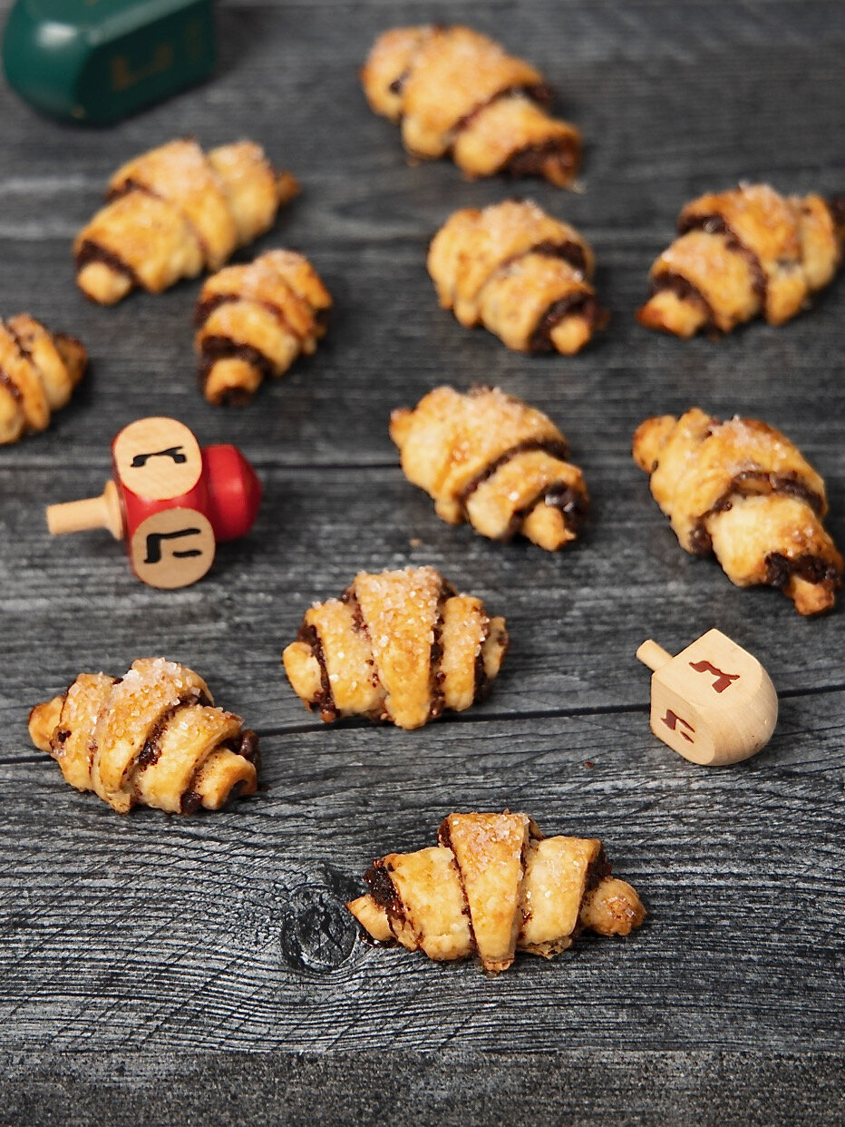 Raspberry Chocolate Rugelach