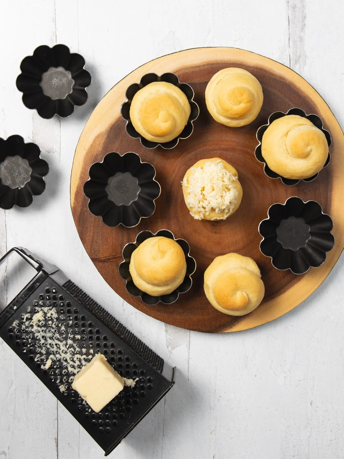 Ensaymada with White Cheddar