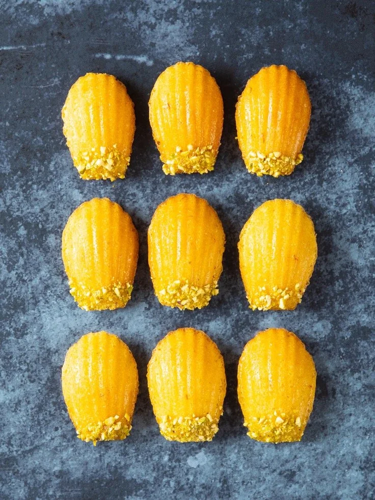 Saffron-Orange Madeleines