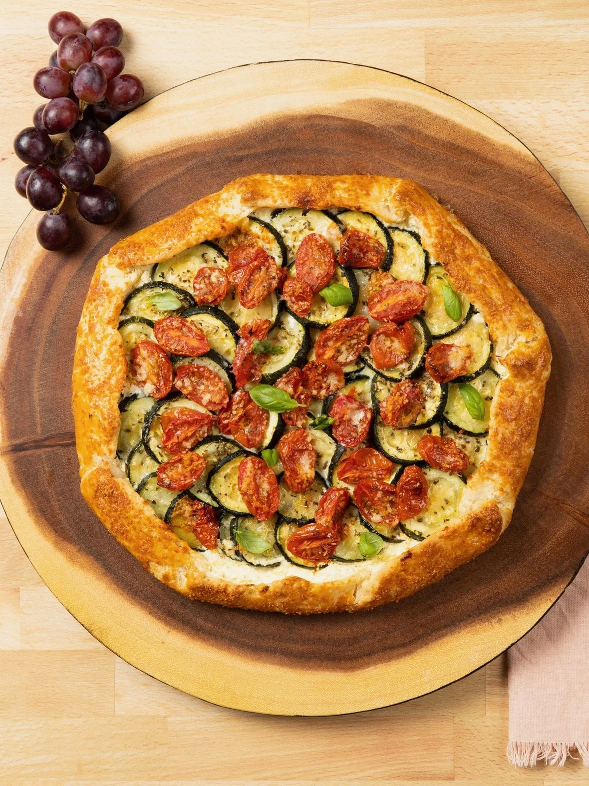 Roasted Zucchini and Tomato Galette