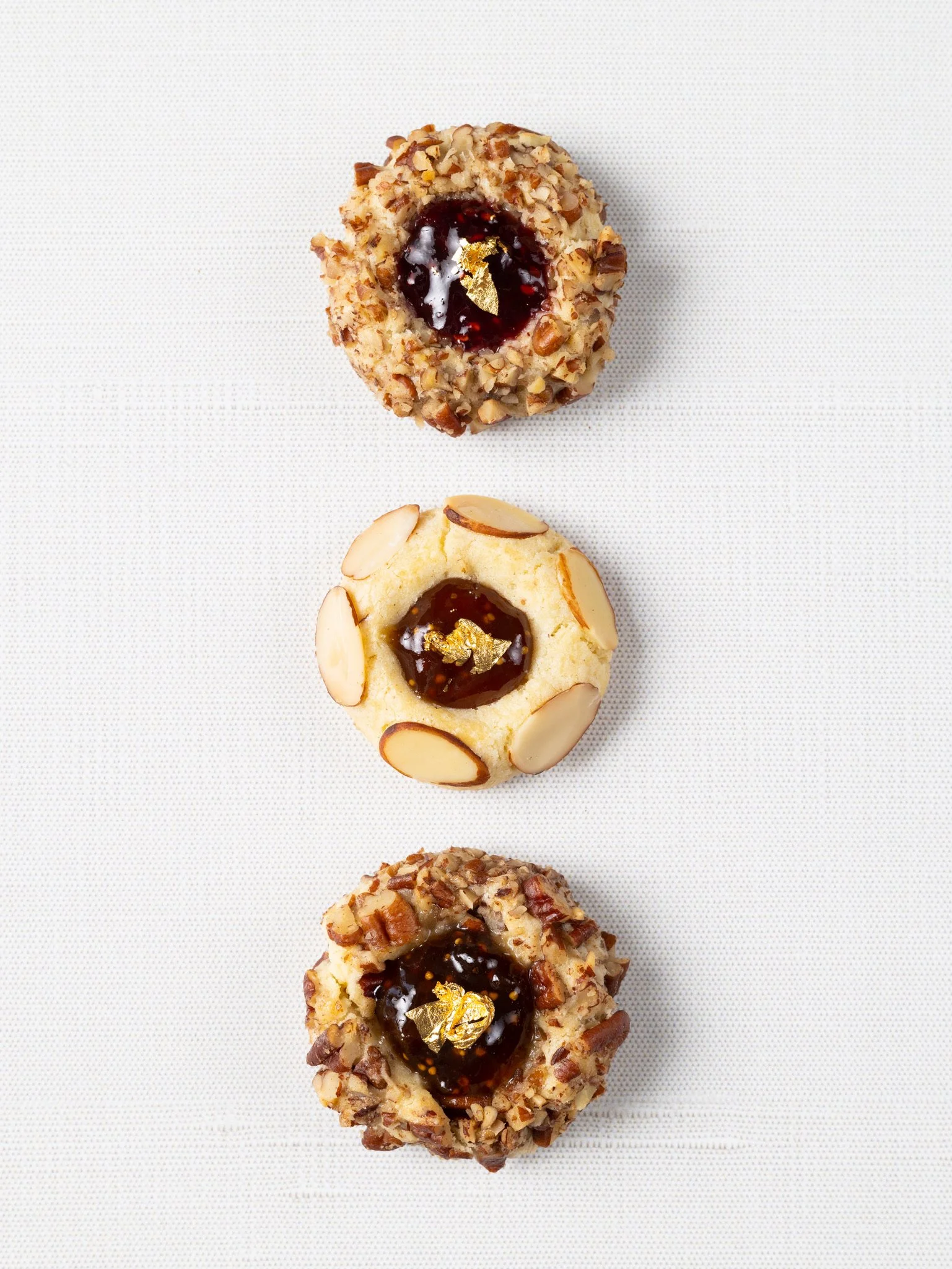 Goat Cheese, Pecan, and Fig Thumbprint Cookies