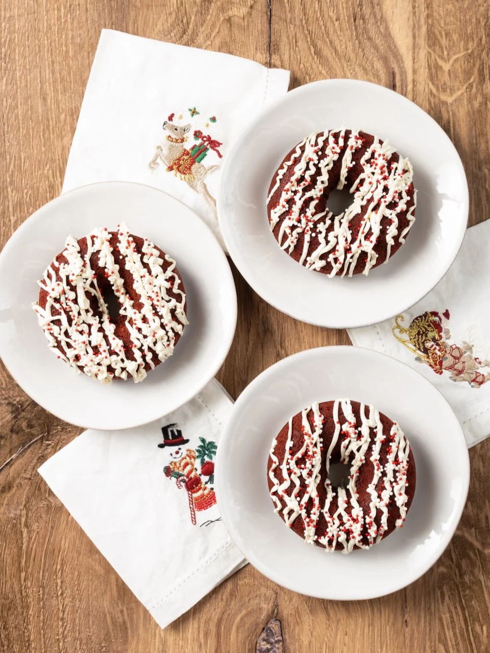 Small Batch Red Velvet Mochi Doughnuts