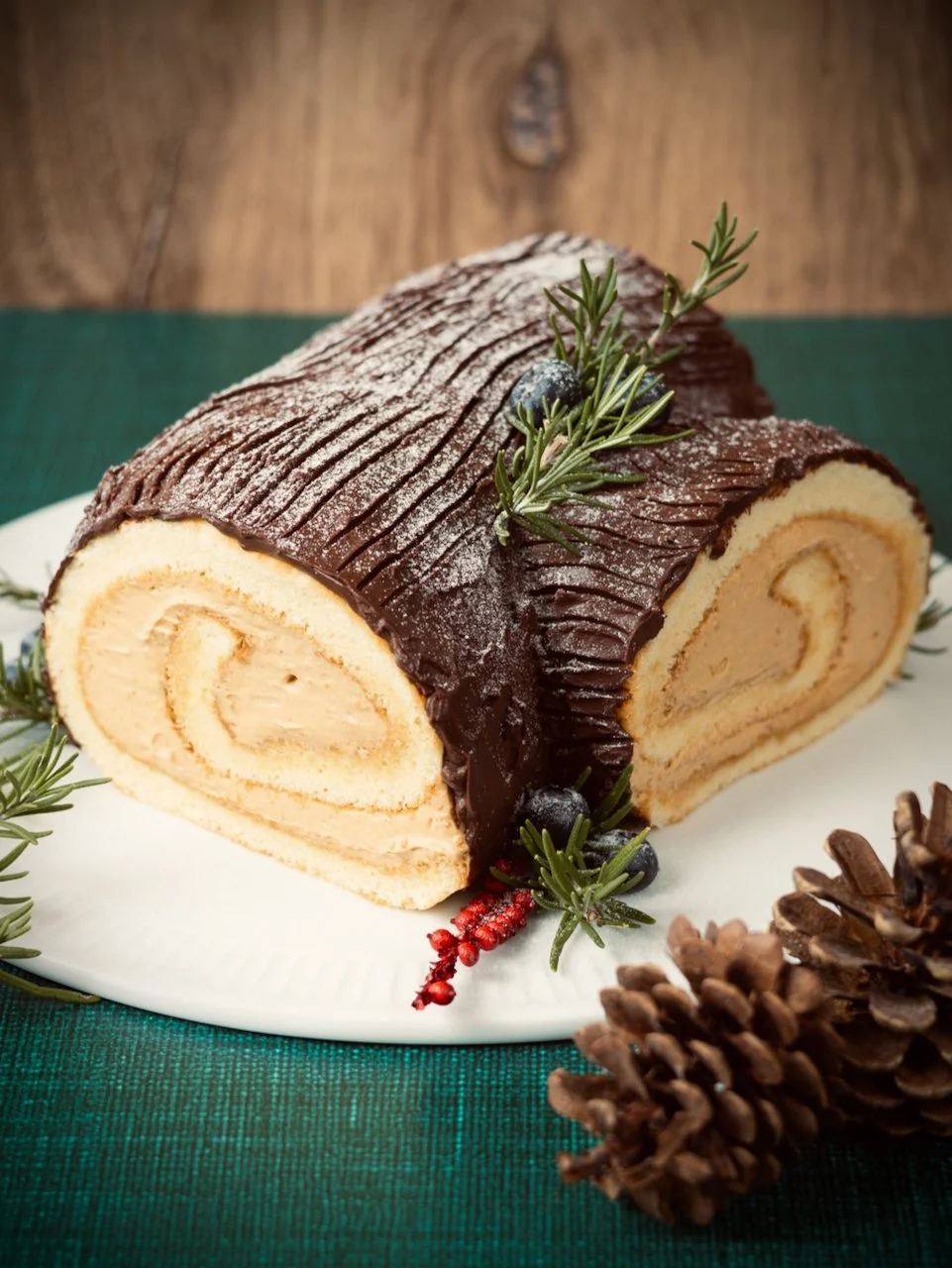 Caramel Espresso Yule Log