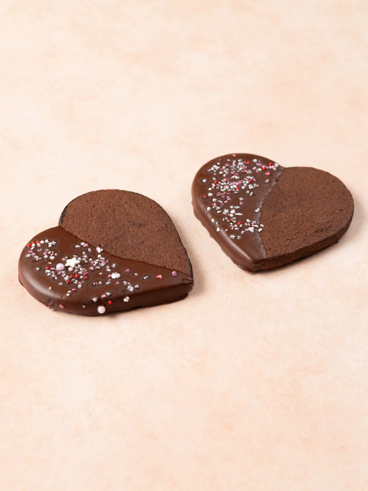 Chocolate Shortbread Hearts
