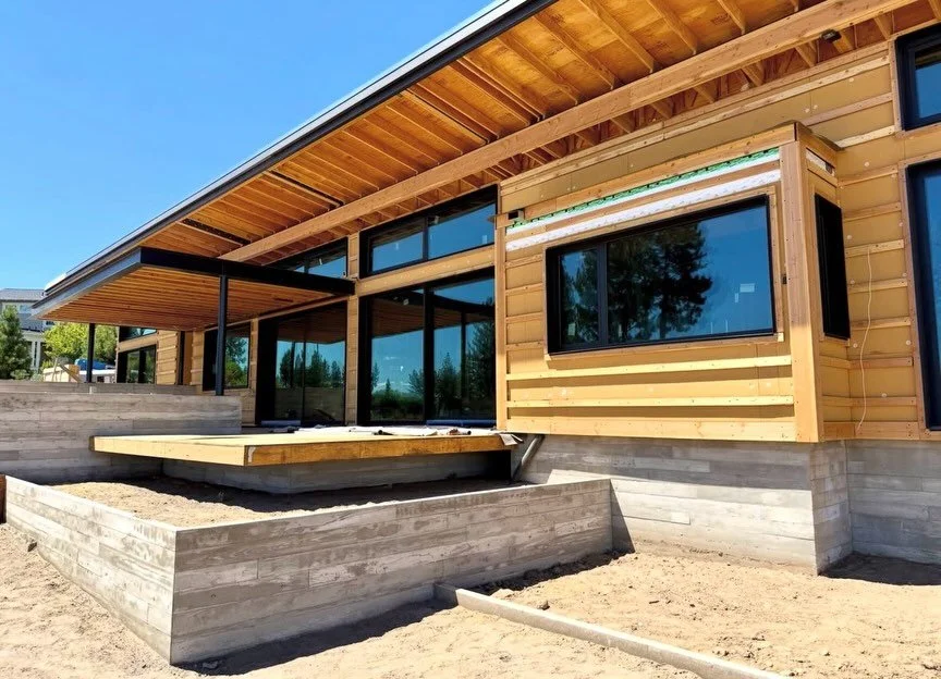 Fun walkthrough of our #WayfinderHouse in Tree Farm yesterday with the amazing @tozerdesign. This one is off the charts!! Finishes (and the good stuff 😉) coming soon&hellip;😍 

Builder: @dreamhomebend 
Architect: @tozerdesign 
Lighting Design: @par