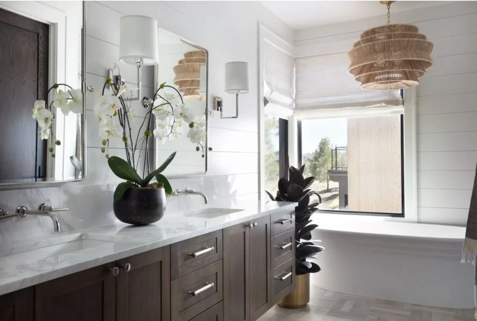 One of our all-time favorite projects, for one of our all-time favorite clients. 🤍

The primary bath at #DiscoveryWestClassic is a little bit classic, a little bit modern, and full of the warmth and soul that runs through this entire home. Layered m
