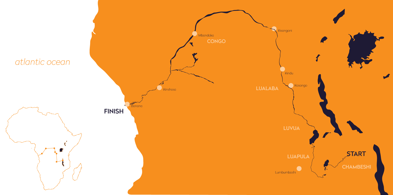 Route Walk The Congo