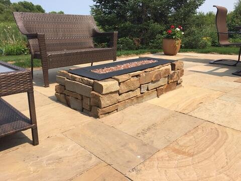 Fire Pit Outdoor Fireplace And Brick, Rectangle Fire Pit Designs