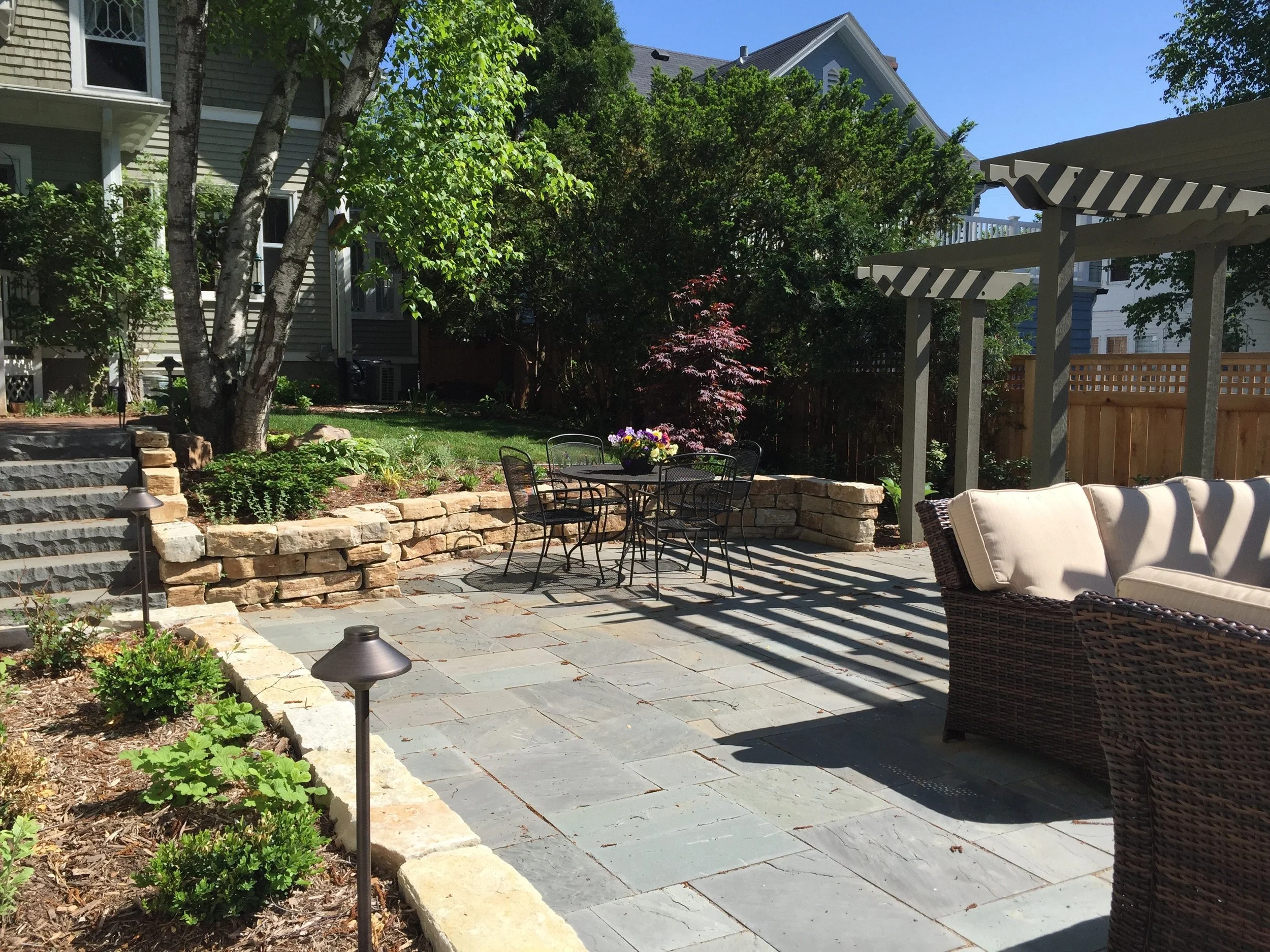 Build a Cozy Outdoor Reading Space: Retaining Wall and Pergola Combinations in Madison, WI