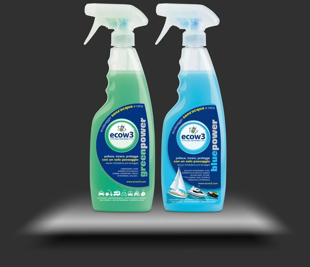 Design per detergente innovativo: ECOW3 è l'eco-lavaggio senza acqua!