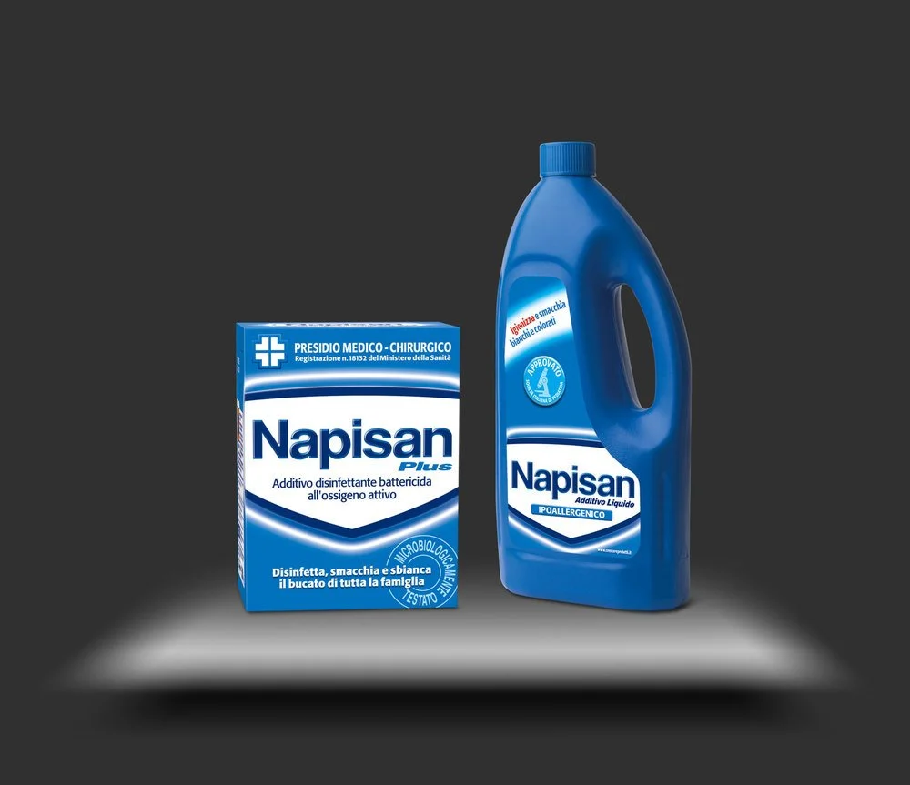 Comunicare con il packaging la disinfezione del bucato: linea Napisan