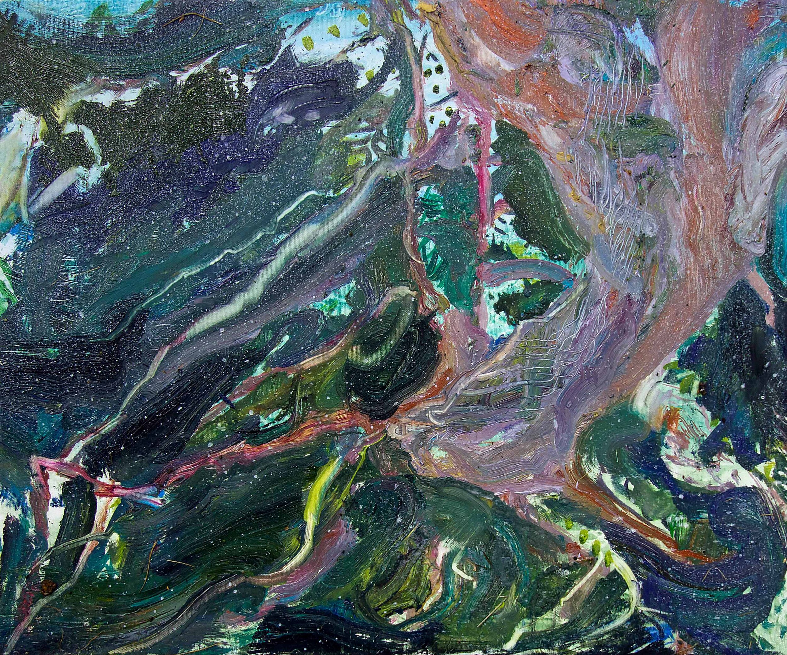  50 × 60 cm, Oil on Canvas, 2018   MIGRATING BIRDS / Kintai, LT  