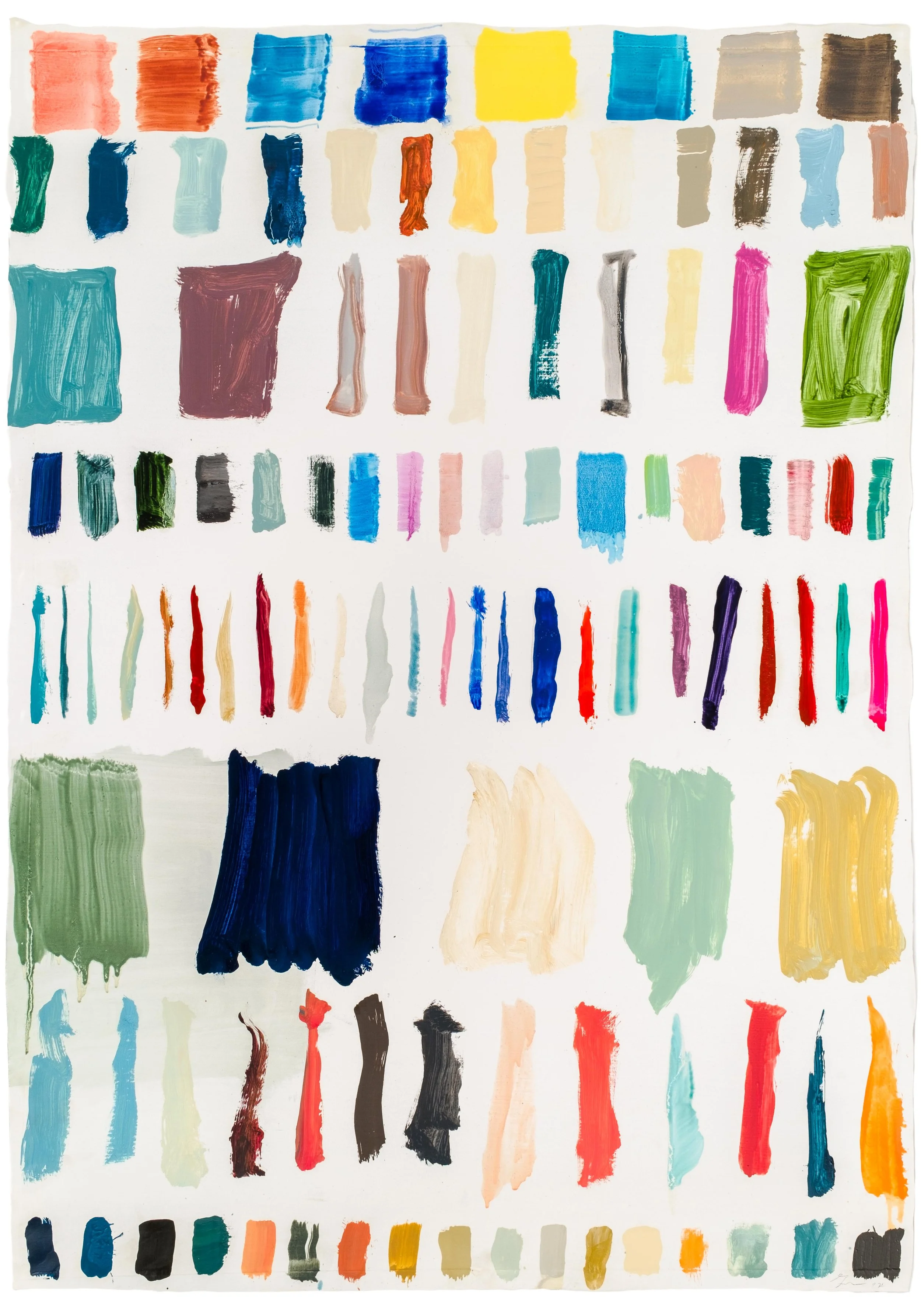  100 × 70 cm, Oil on Primed Paper, 2019 