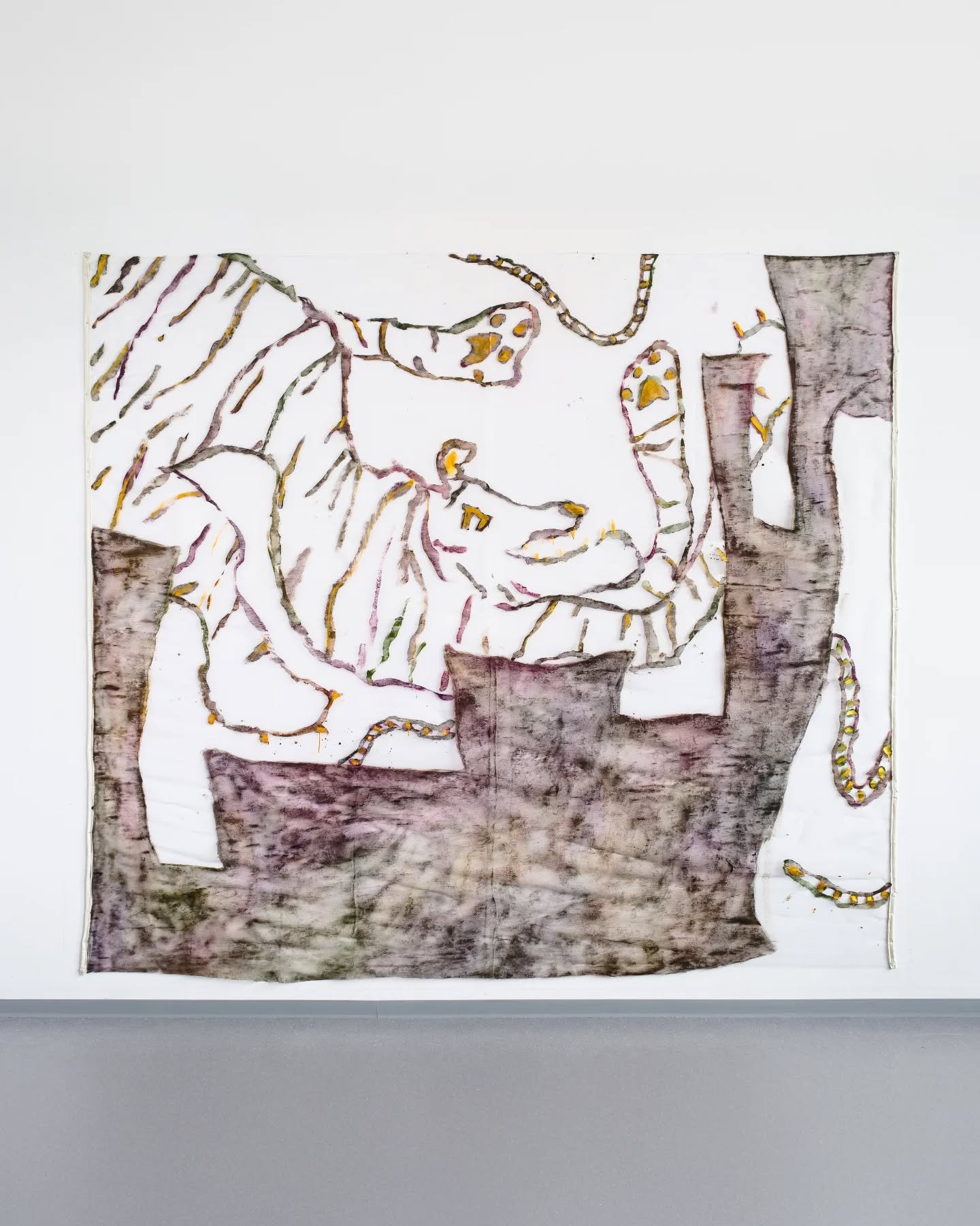 Tiger in der Stadt&nbsp;
250&times;275 cm, acrylic on transparent fabric, 2023

Part of &lsquo;Re: Yuya Honda's mobile advertising tent&rsquo; 🎪 shown at the Shimokitazawa International Puppet Festival 2024 in Tokyo 🇯🇵 &ndash; in collaboration wit