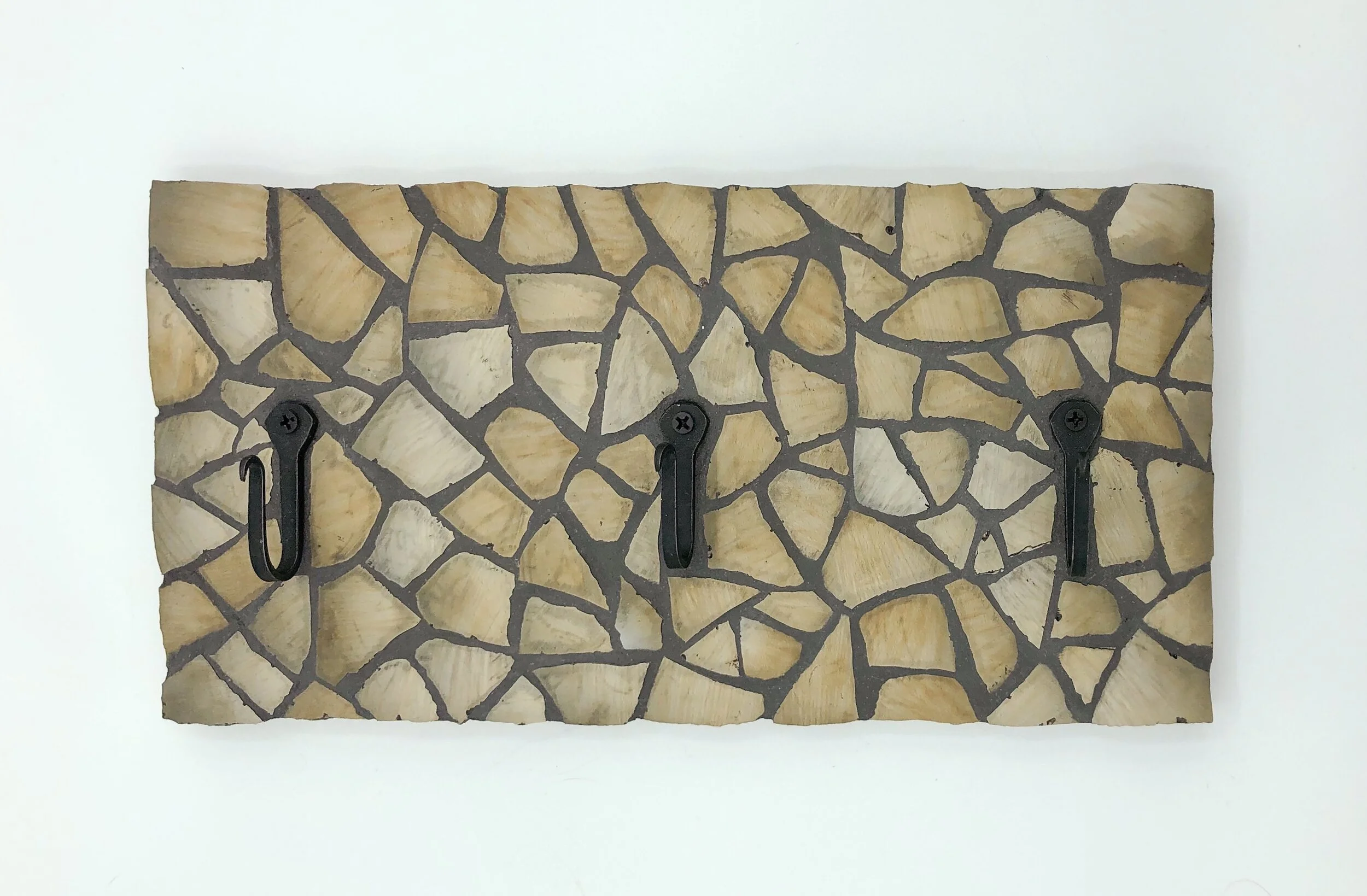 Gold Mosaic Key Hooks