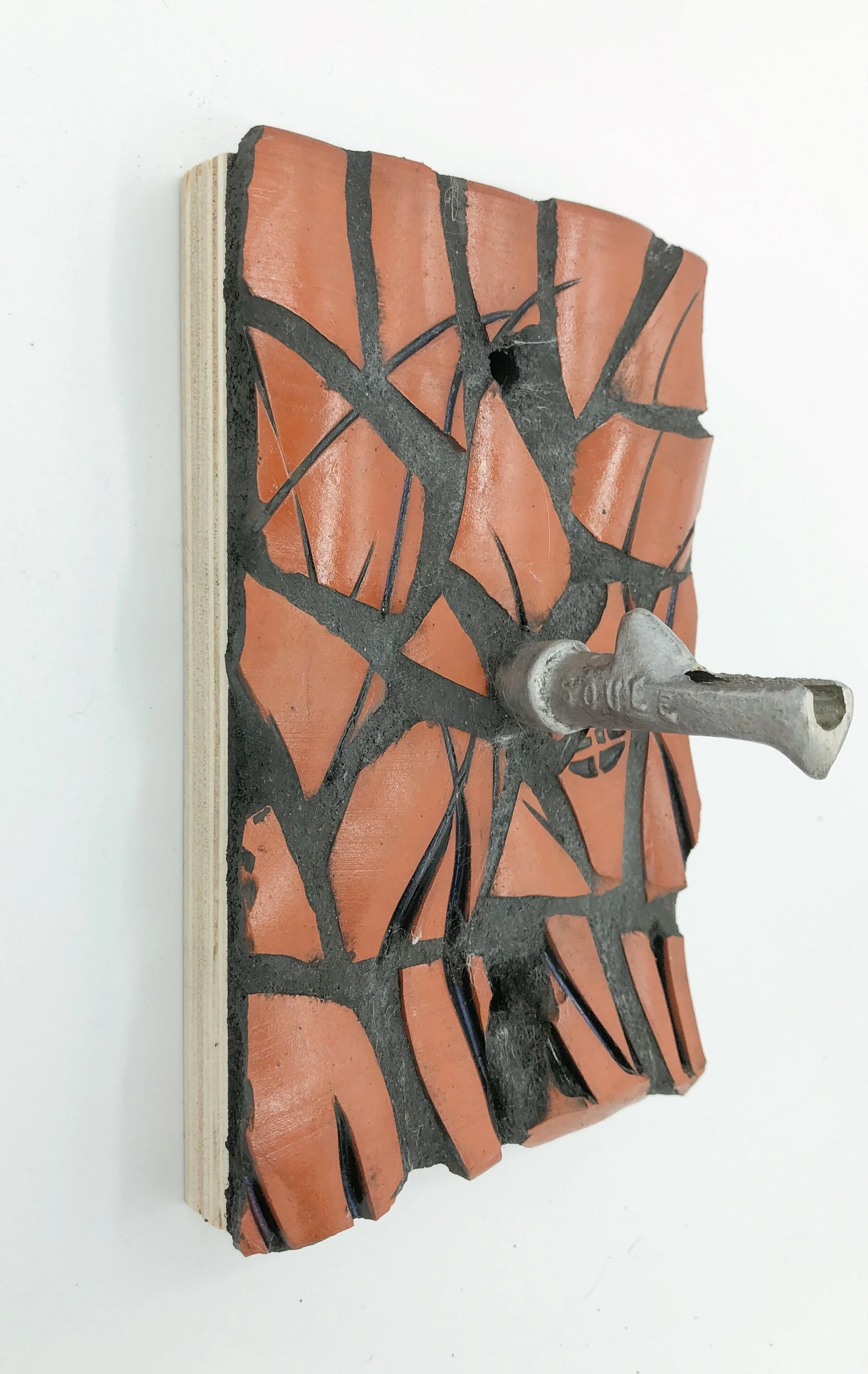 Orange Grassy Mosaic Tap Hook