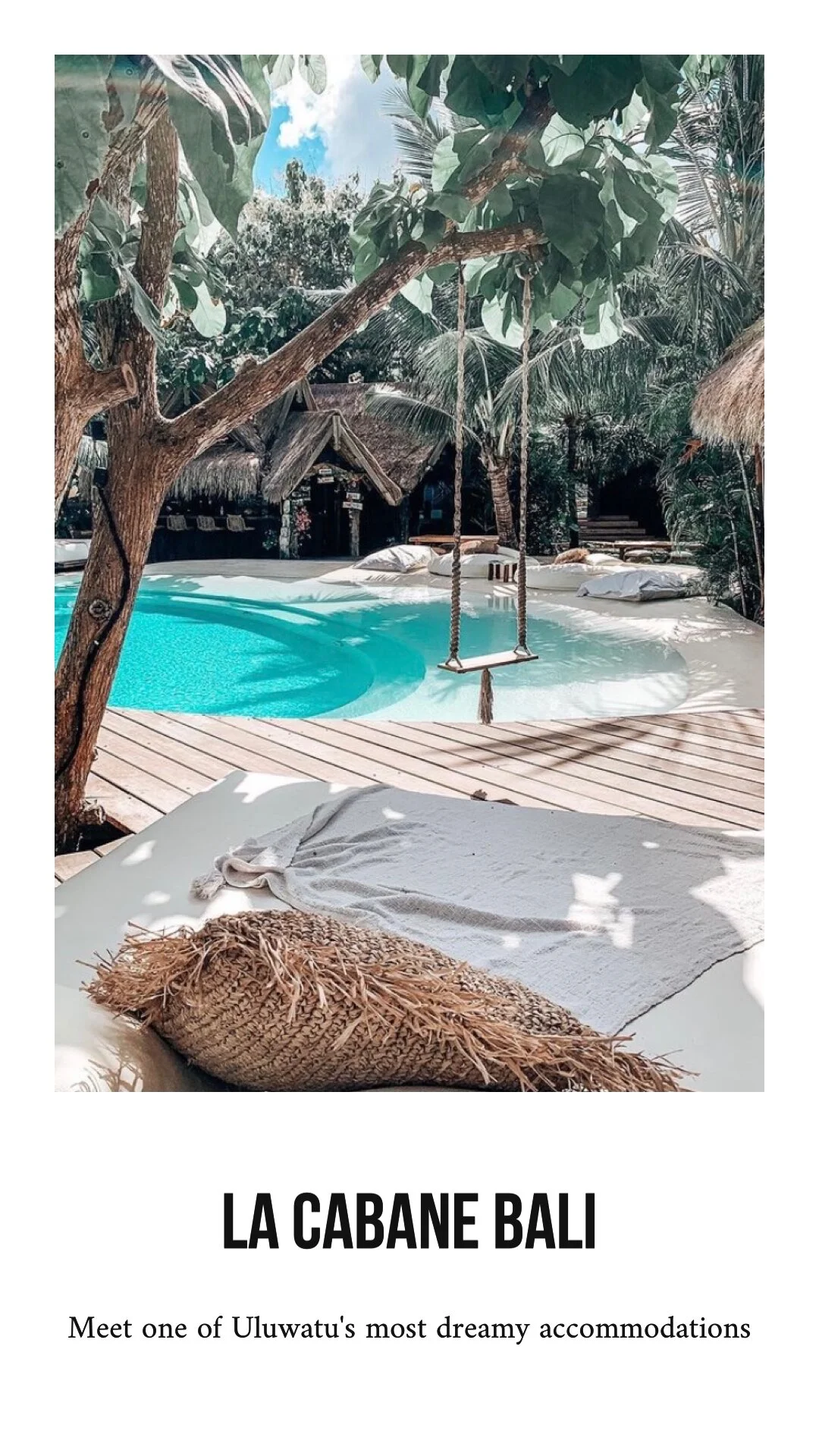 Meet  'La Cabane Bali ', one of Uluwatu's most dreamy accommodations