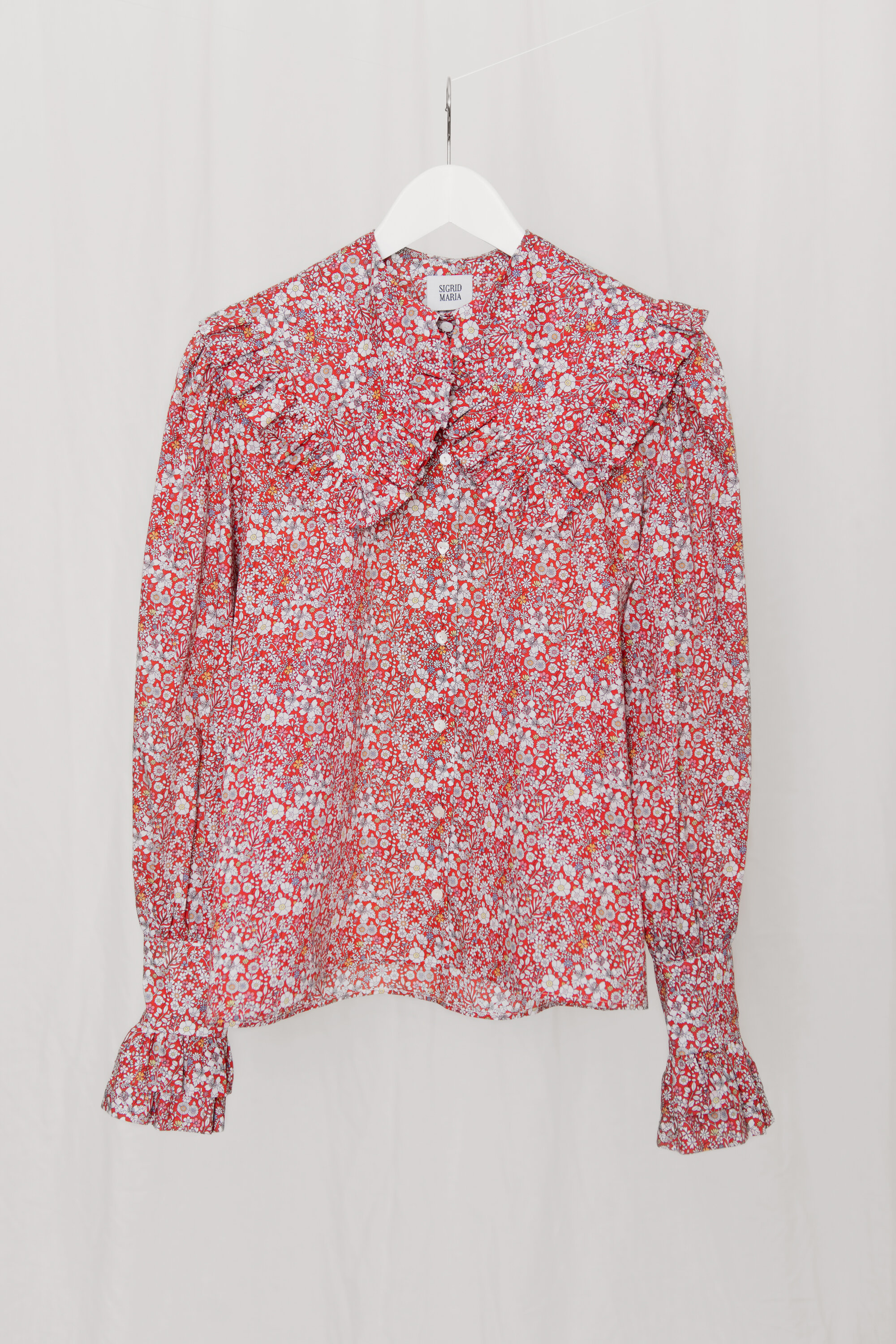 Sigrid Blouse - Red June Meadow — Sigrid Maria