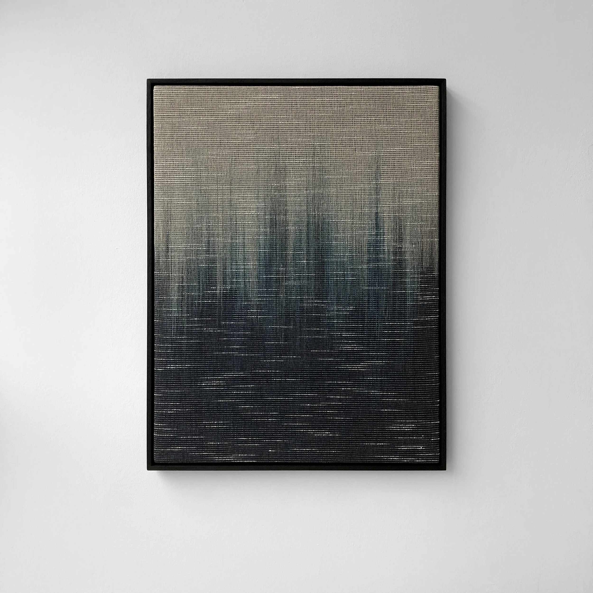 FJELL I, 2020, Line Nilsen
Linen ,Cotton ,Paper, Black Stained Wood Frame