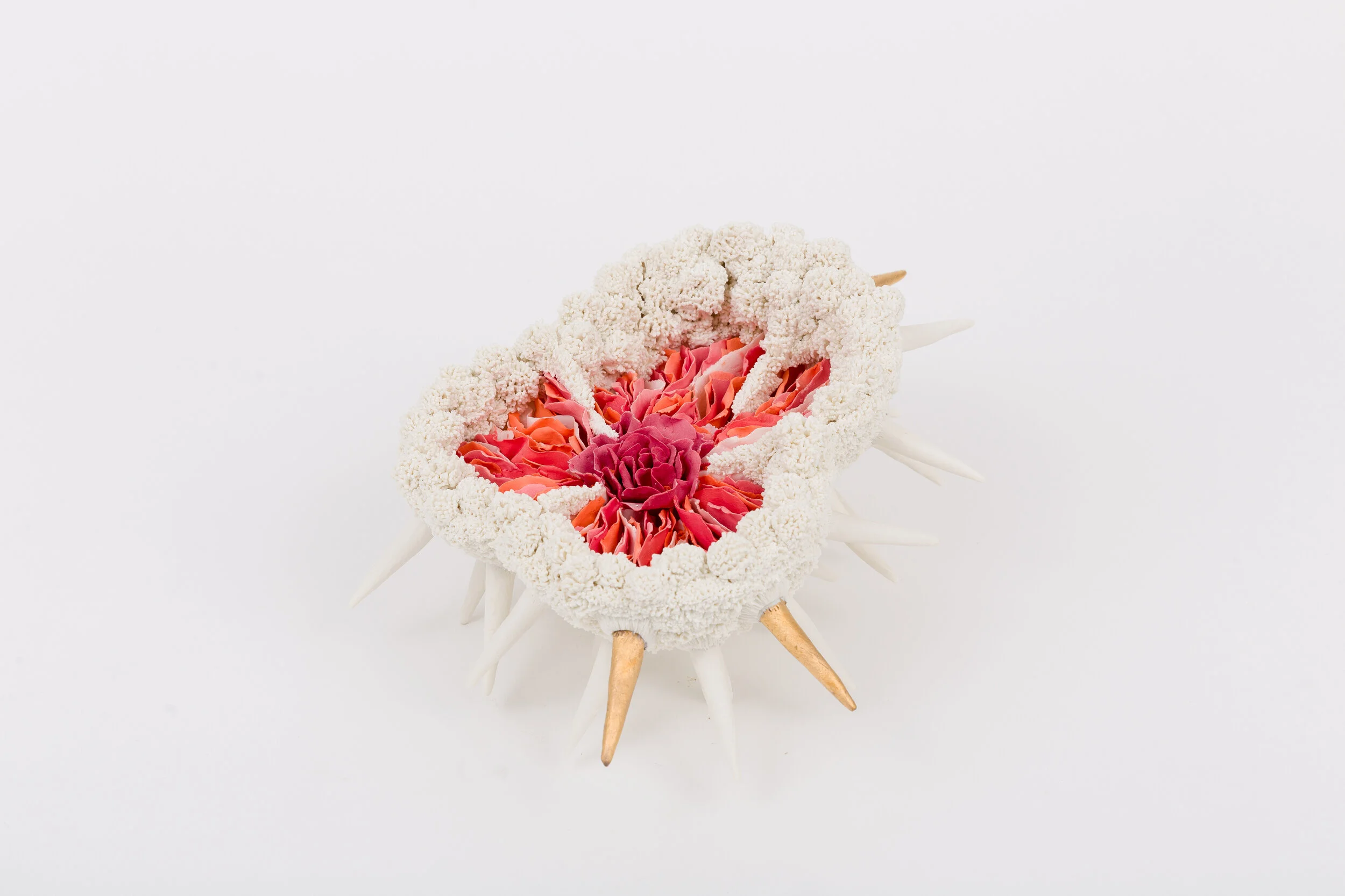 Forbidden, 2019 by Erum Aamir
Porcelain, Gold Lacquer