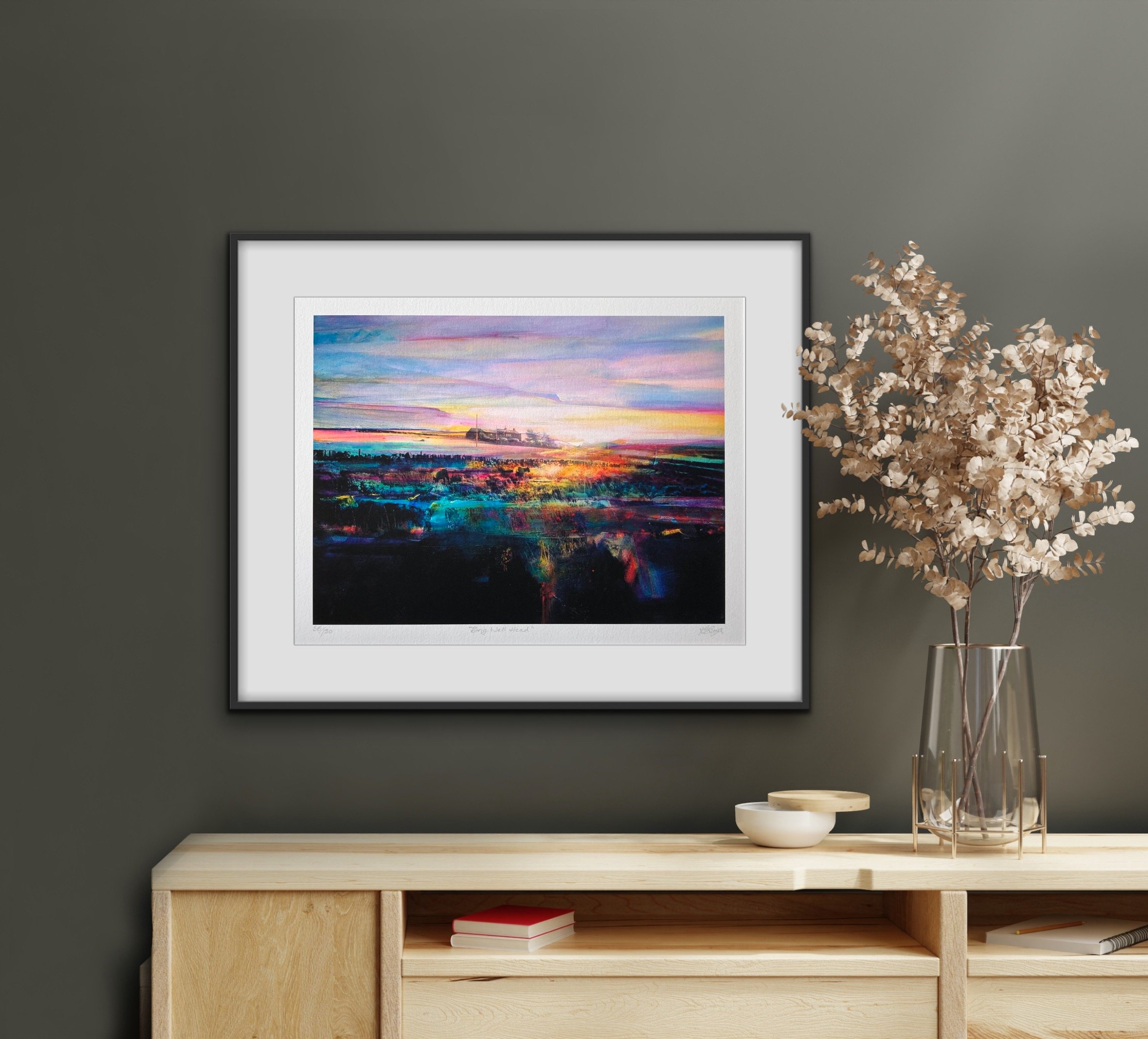 Light On Moorland, Brig Well Head.( Limited edition Giclee Print ...