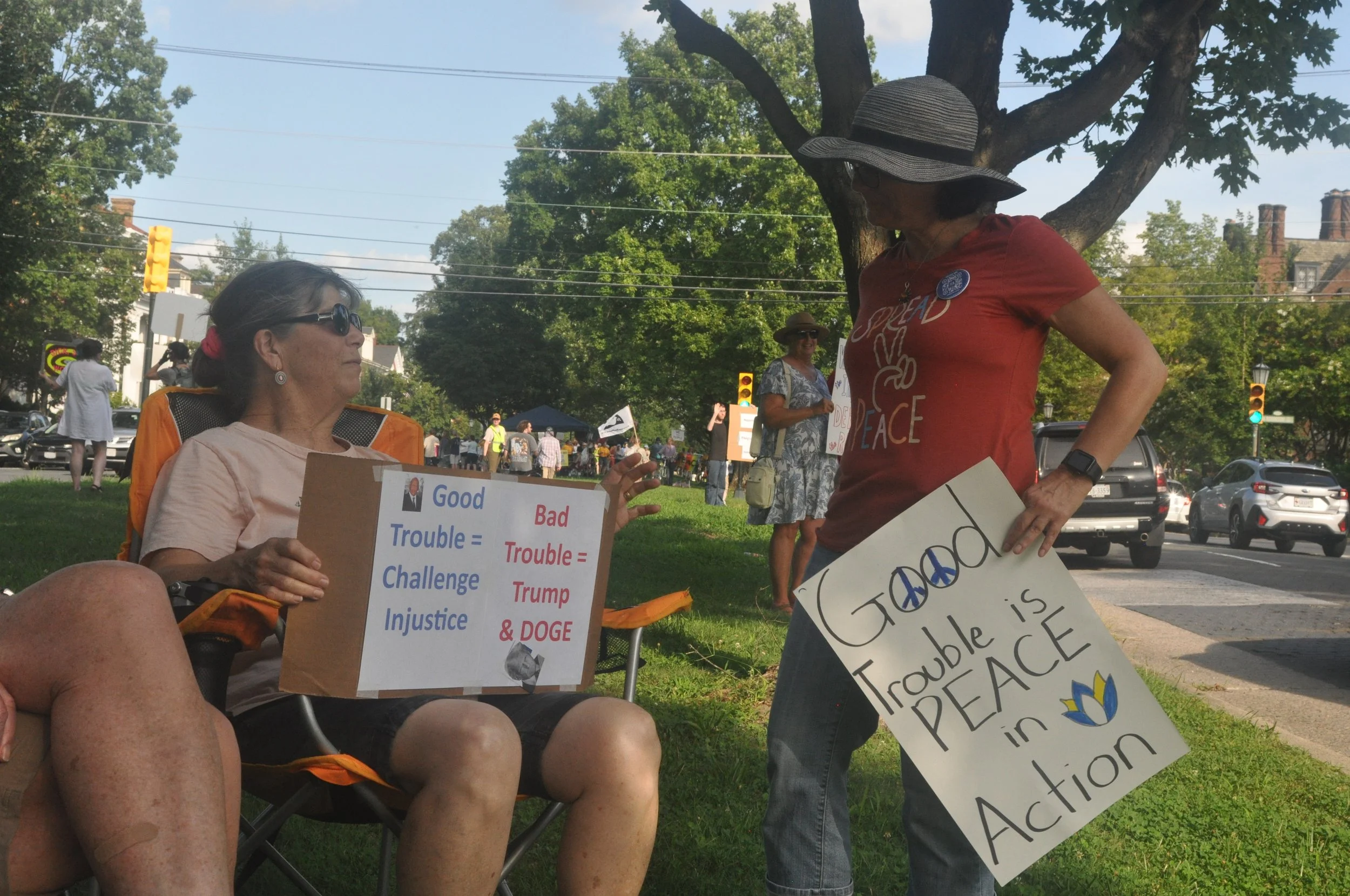 "Good Trouble Lives On" demonstration draws wide support