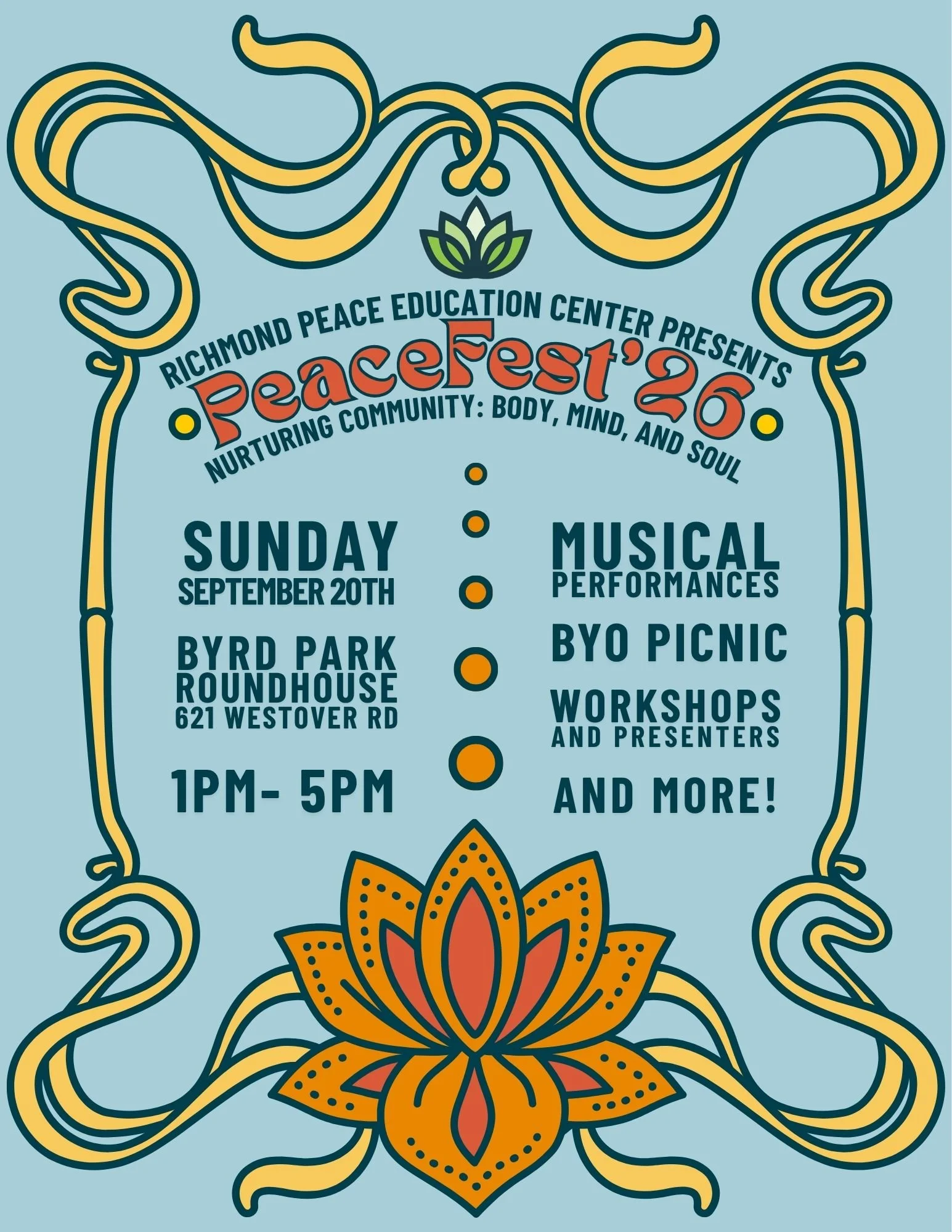 PeaceFest '26: Nurturing Our Community: Body, Mind, and Soul