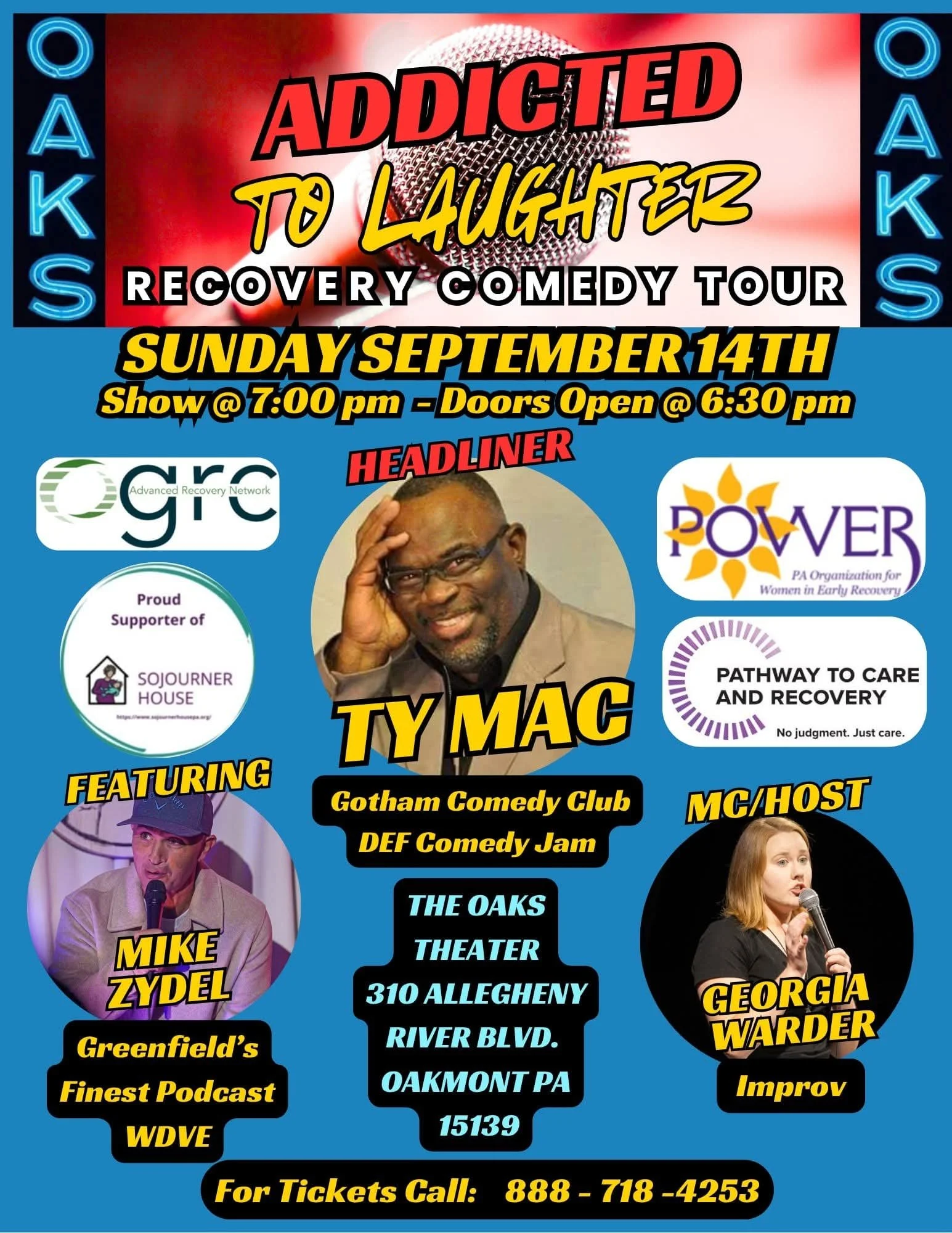 Addicted to Laugher Recovery Comedy Tour