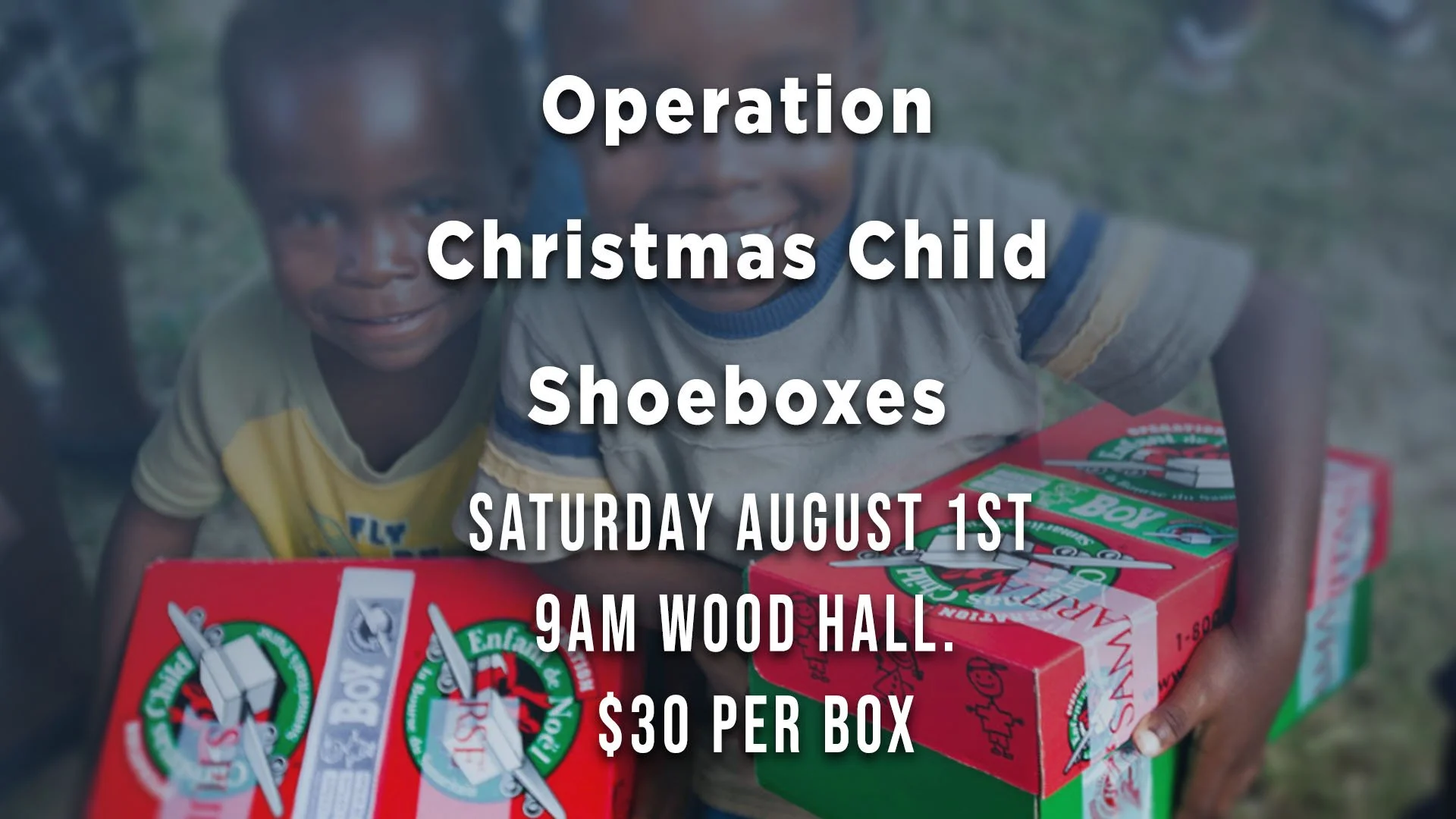 Operation Christmas Child Shoeboxes