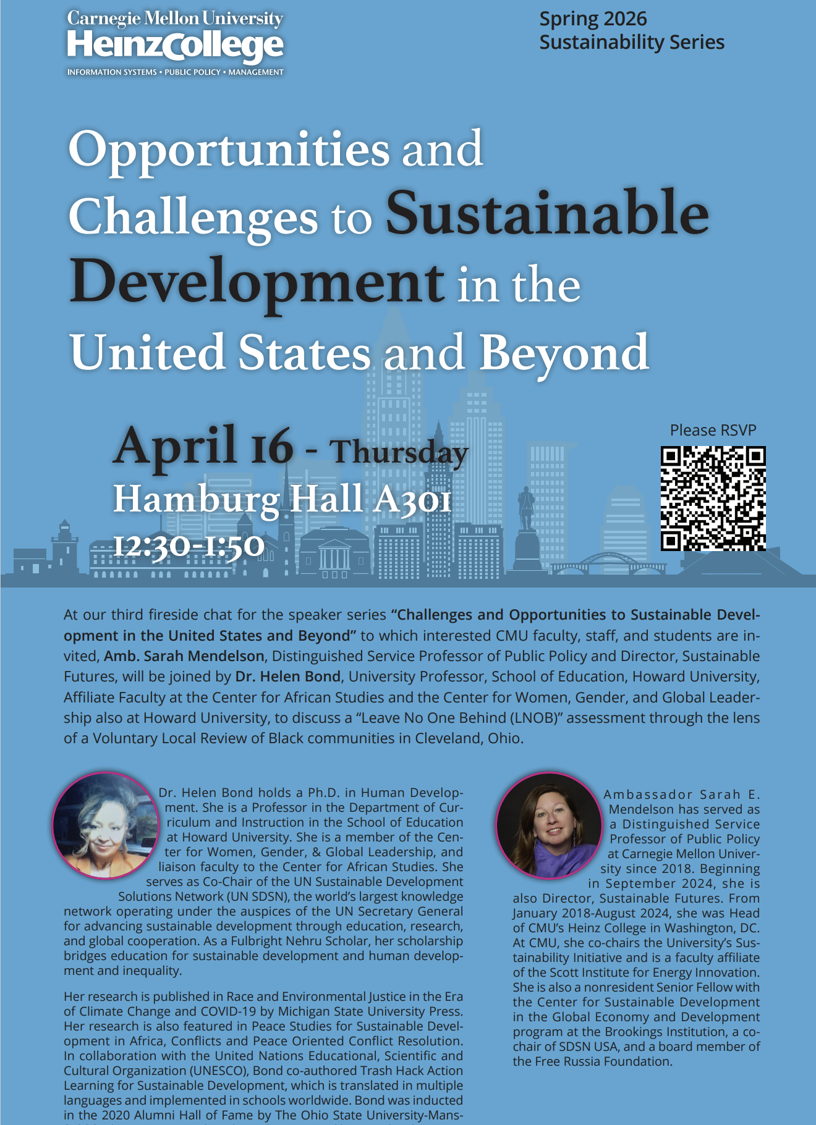 Challenges to and Opportunities for Sustainable Development in the United States and Beyond