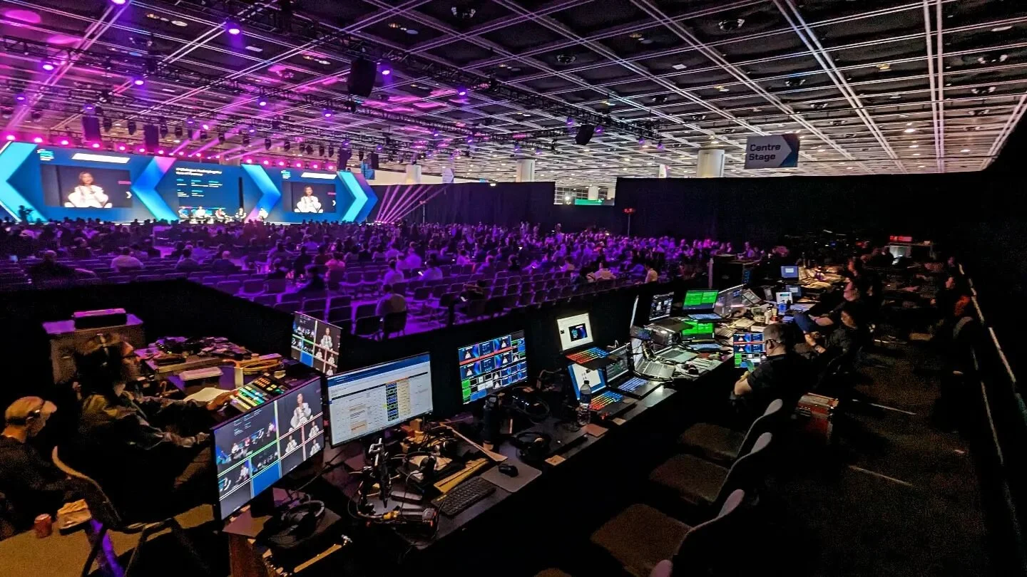 Centre Stage at #hkftw2023 for our friends in @lorelivehq.
Show Execution teams & Conference Director. 
Goliath Job.