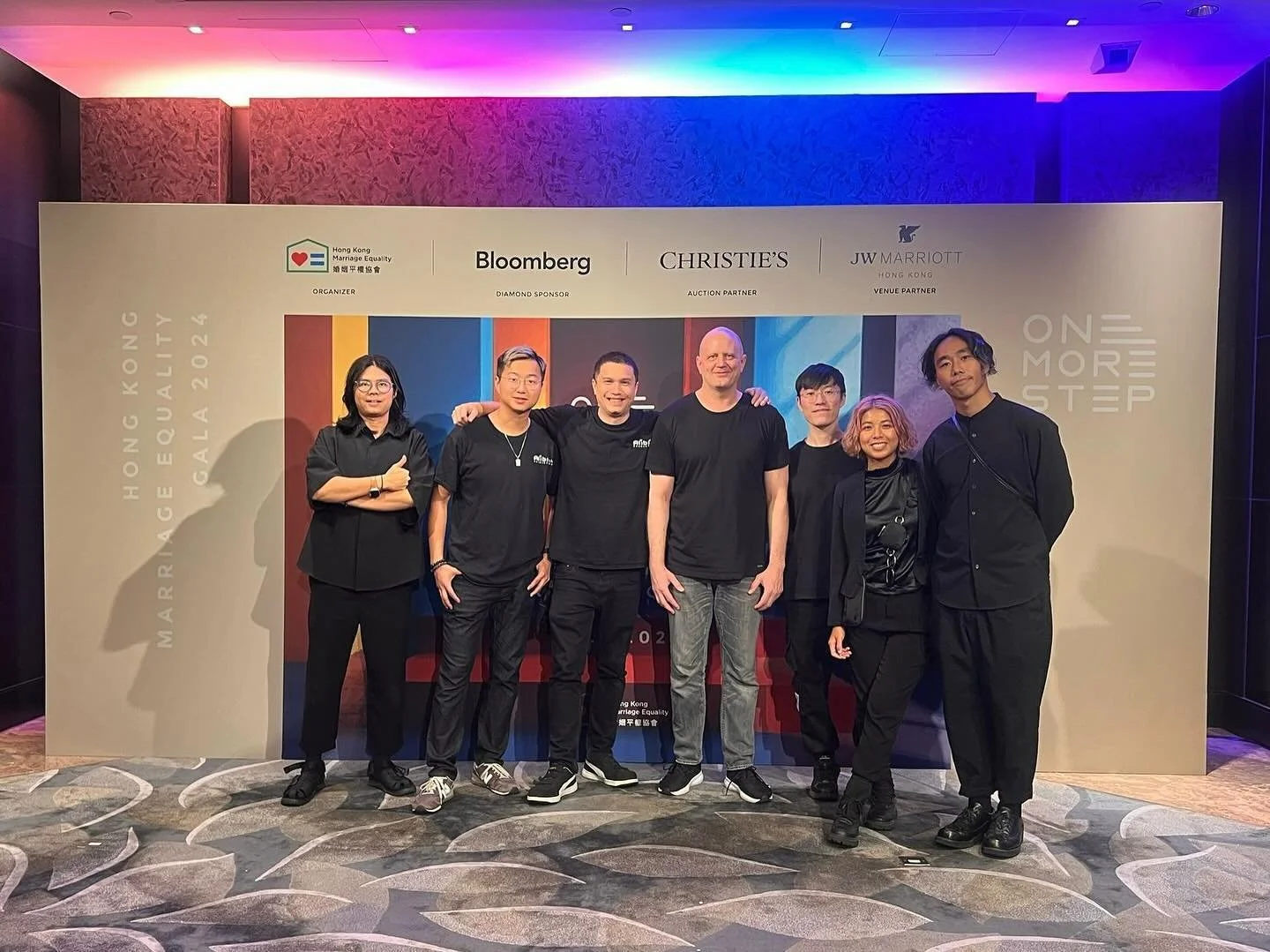 MOOON team supporting the @hkmarriageequality annual gala ball