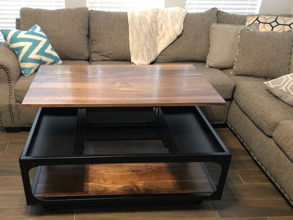 Custom Made Furniture Gallery Knotty Burl Woodworks - Custom Lift Top Coffee Table Custom Made Furniture Gallery Knotty Burl Woodworks - Custom Lift Top Coffee Table