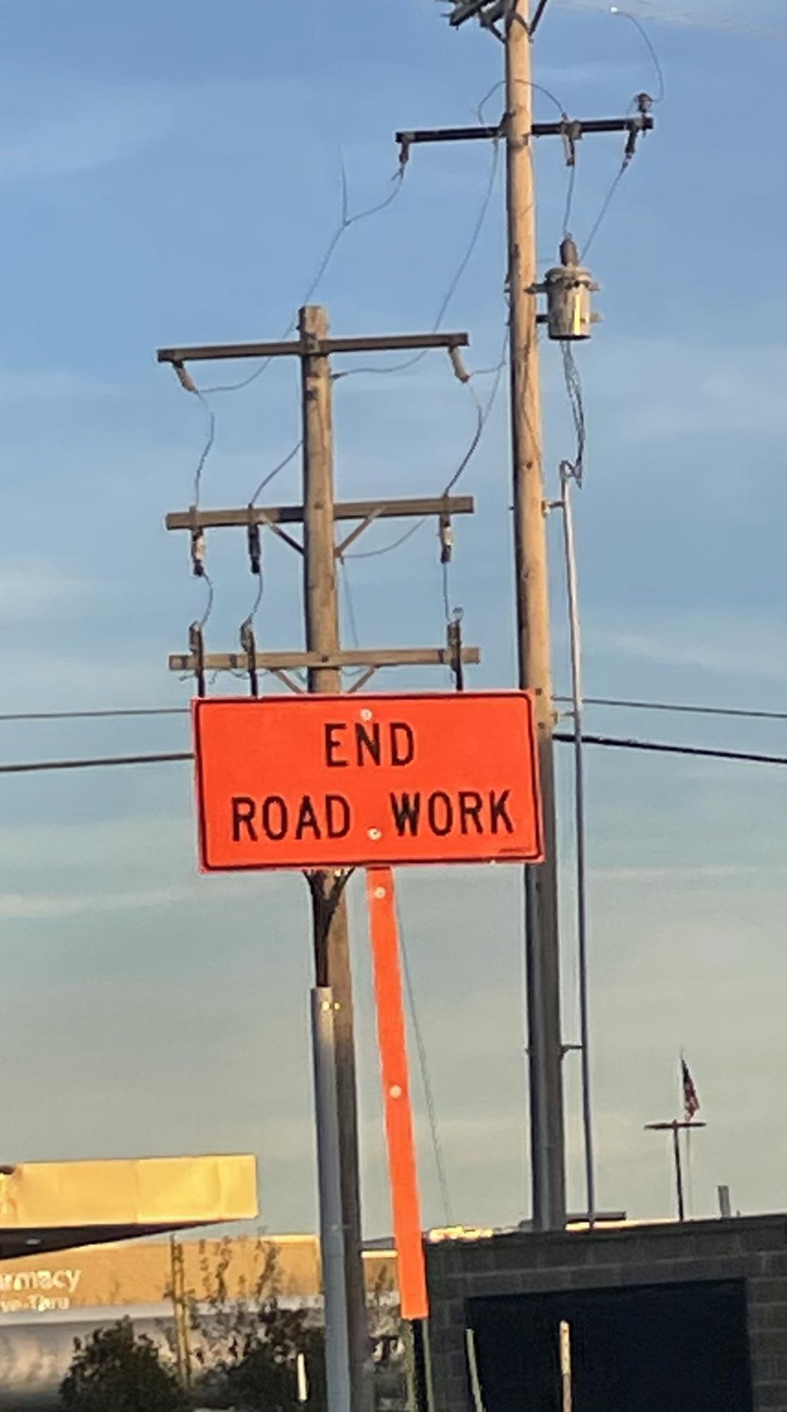 Road work ahead